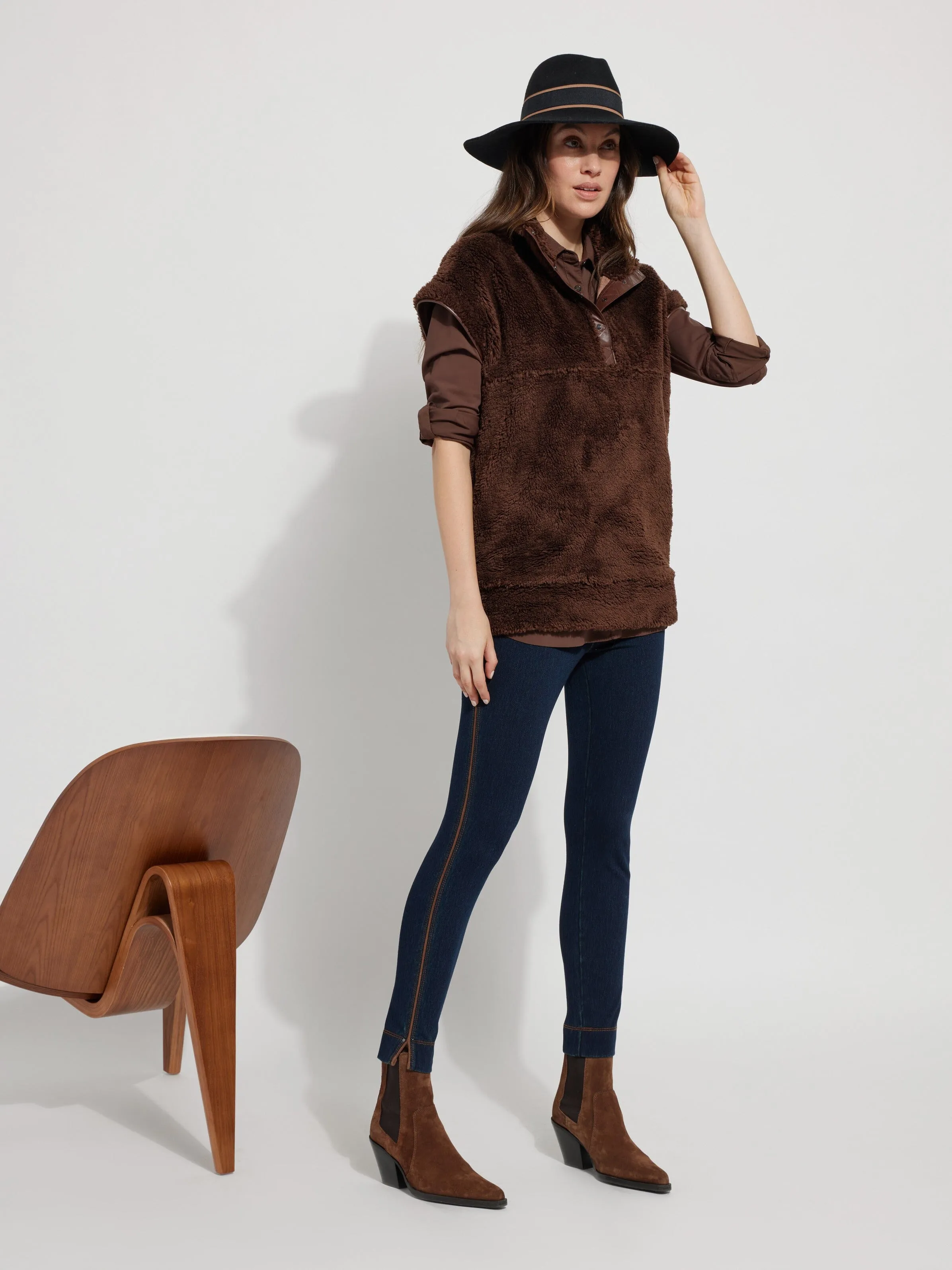 Nola Sherpa Sleeveless Sweatshirt