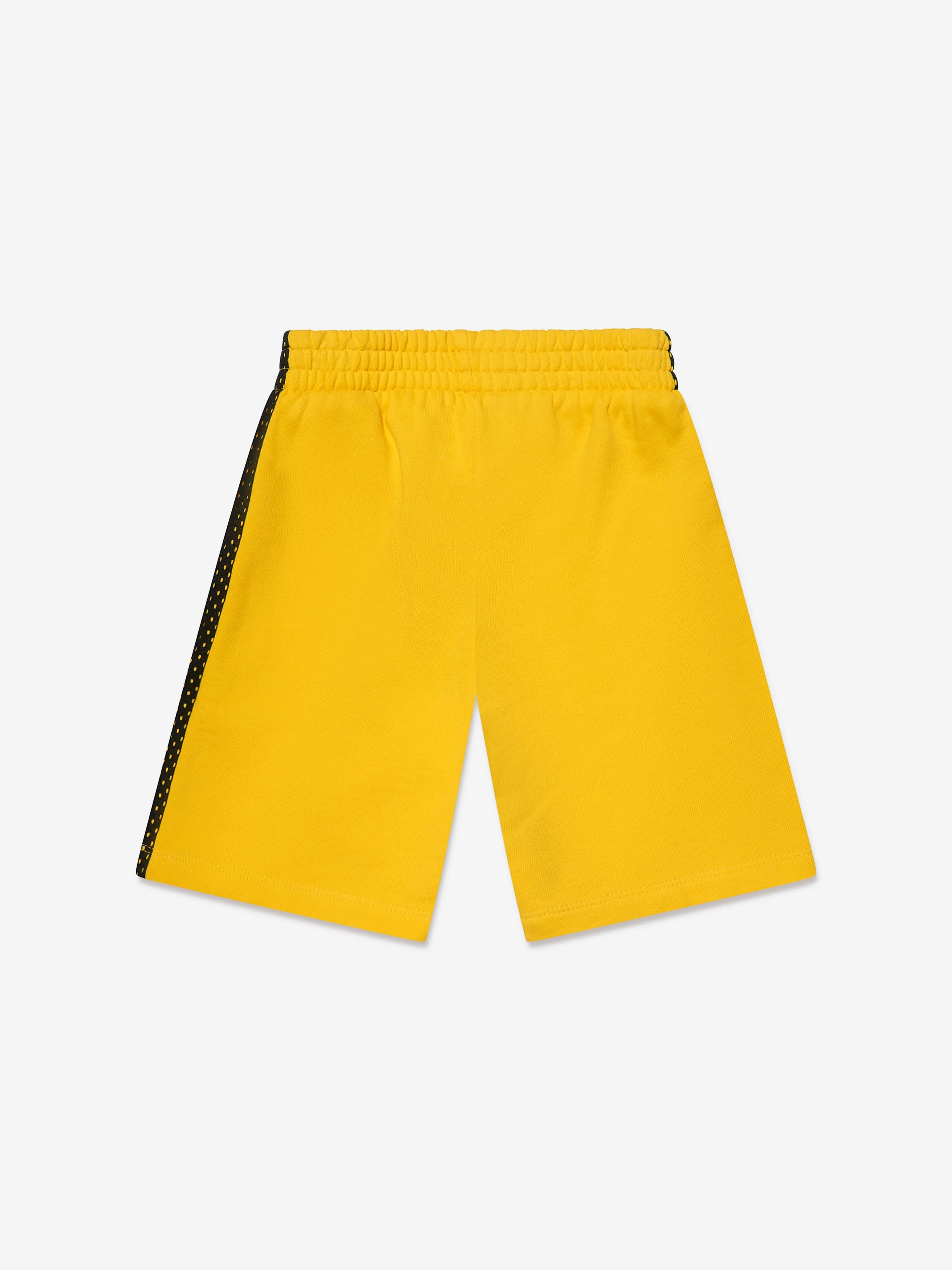 Off-White Boys Baseball Logo Mesh Shorts in Yellow