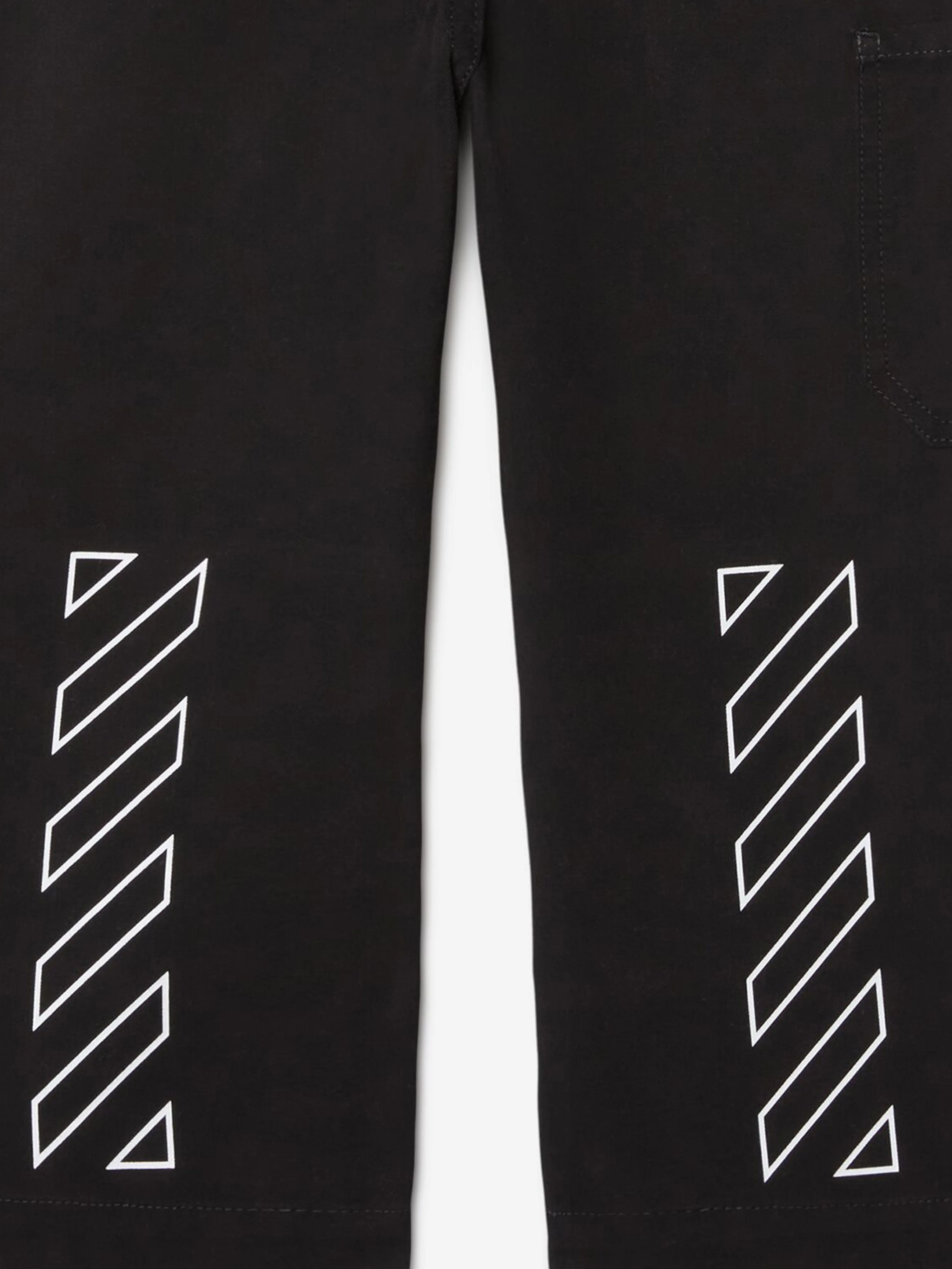 Off-White Boys Off Stamp Clear Worker Trousers in Black