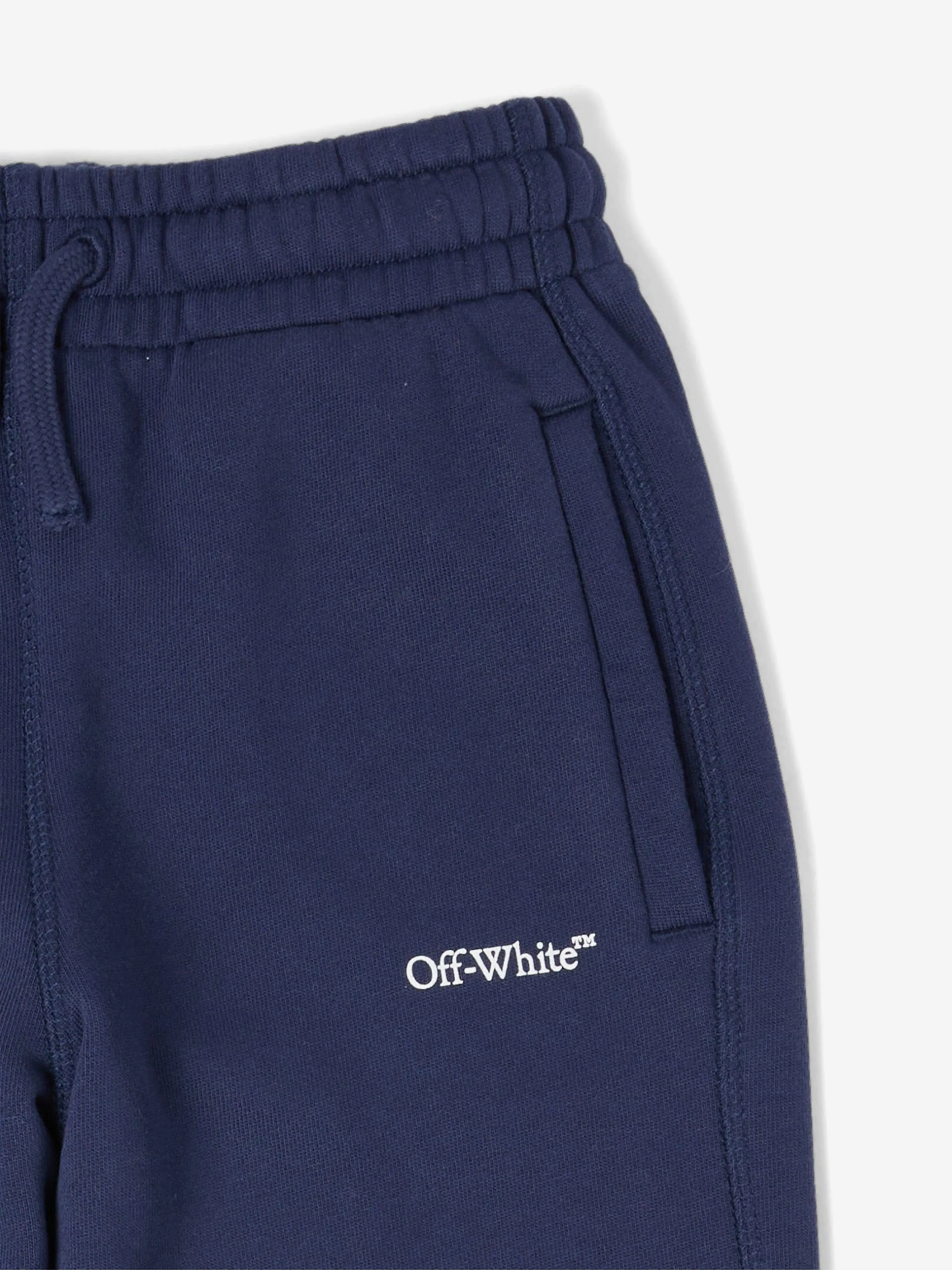 Off-White Kids Bookish Diagonal Joggers in Blue