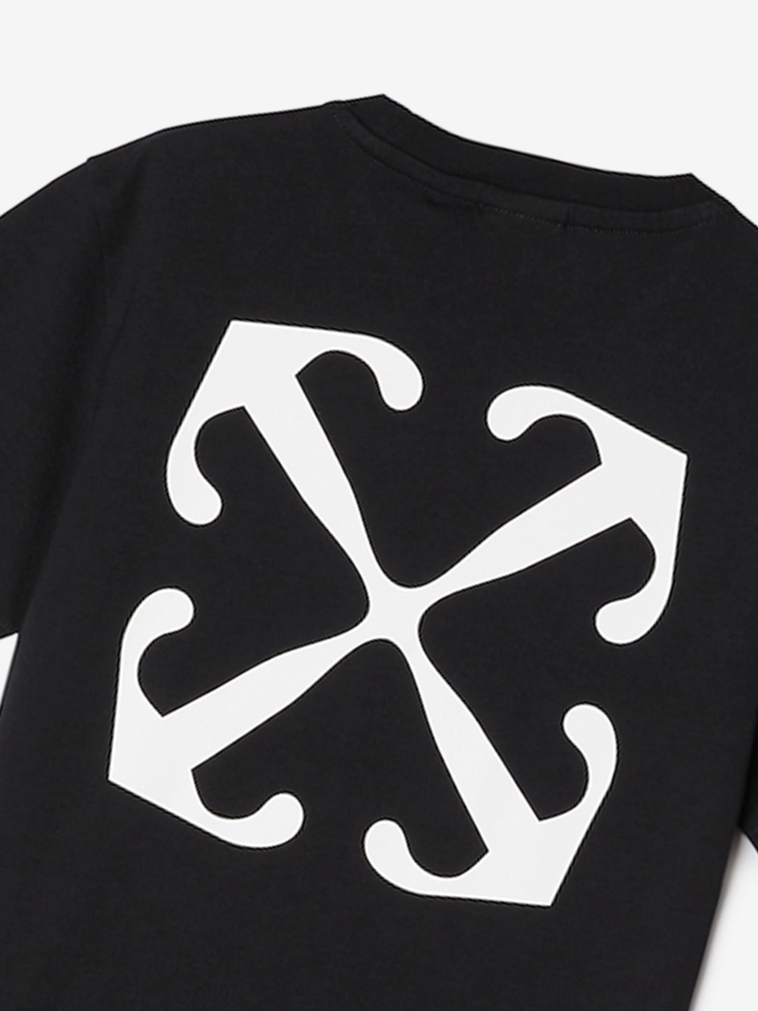 Off-White Kids Off Stamp Plain T-Shirt in Black