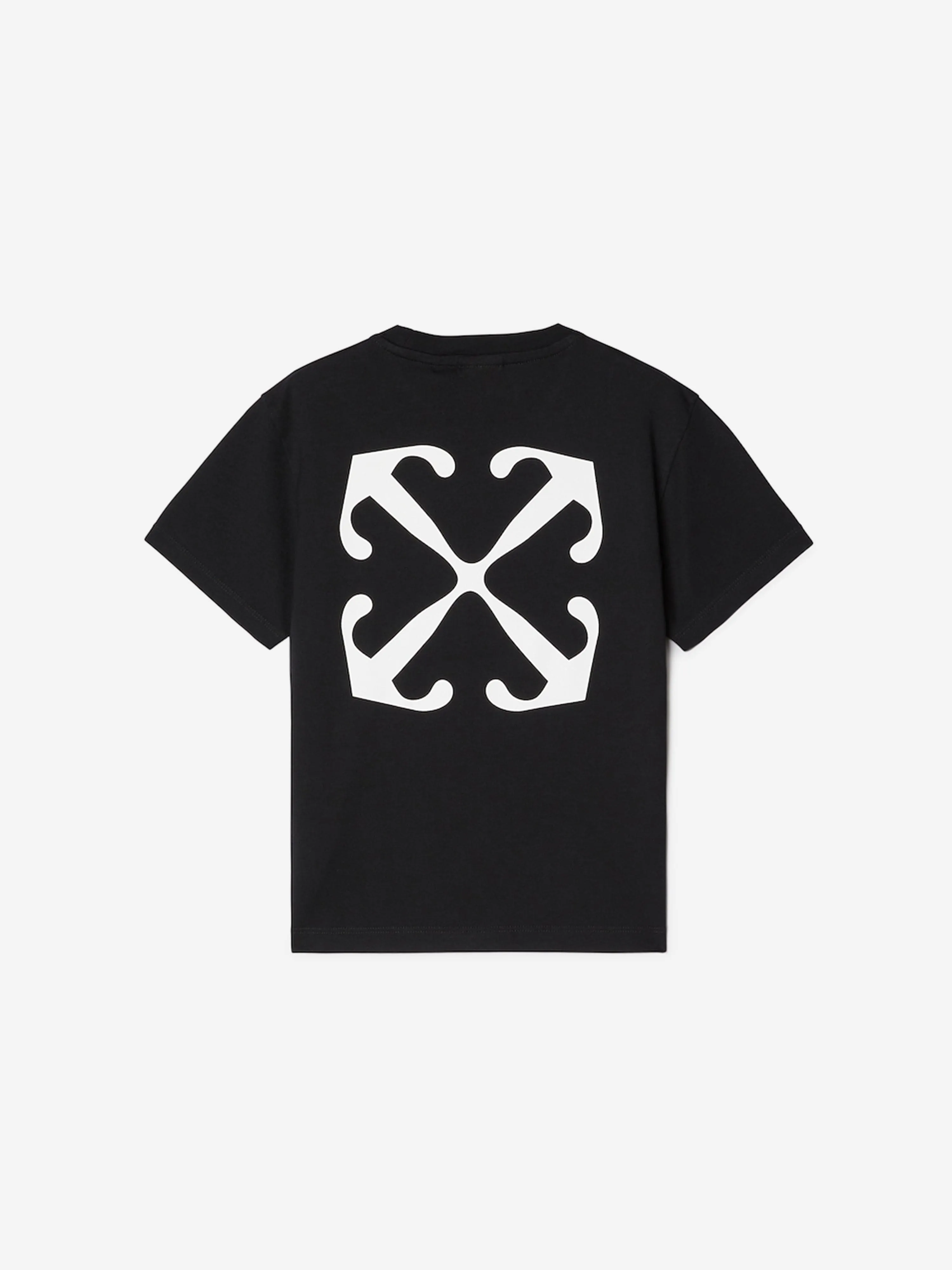 Off-White Kids Off Stamp Plain T-Shirt in Black