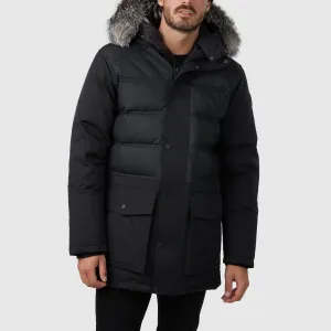 Pajar Men's Gabriel Luxury Parka with Leather Upper Body