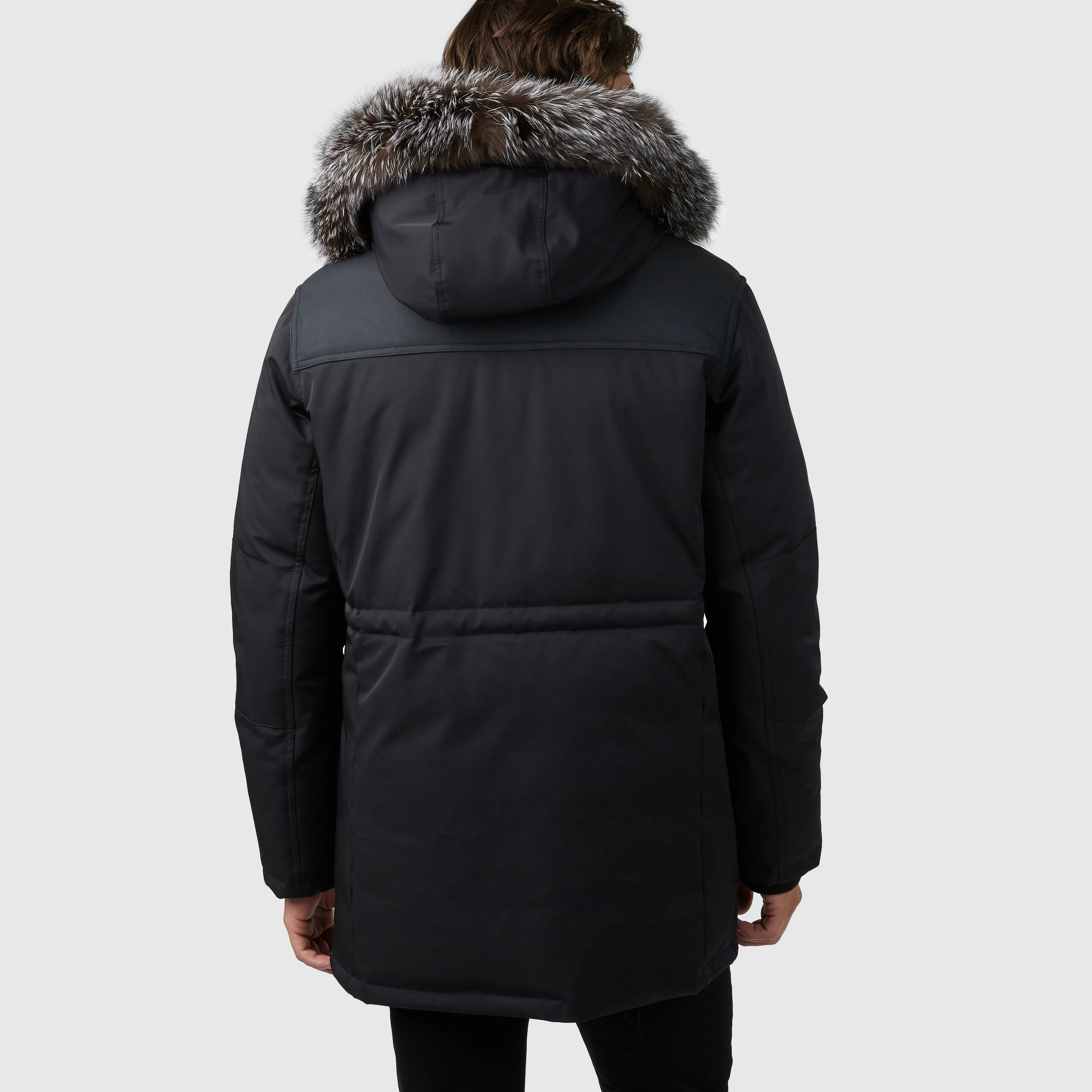 Pajar Men's Gabriel Luxury Parka with Leather Upper Body