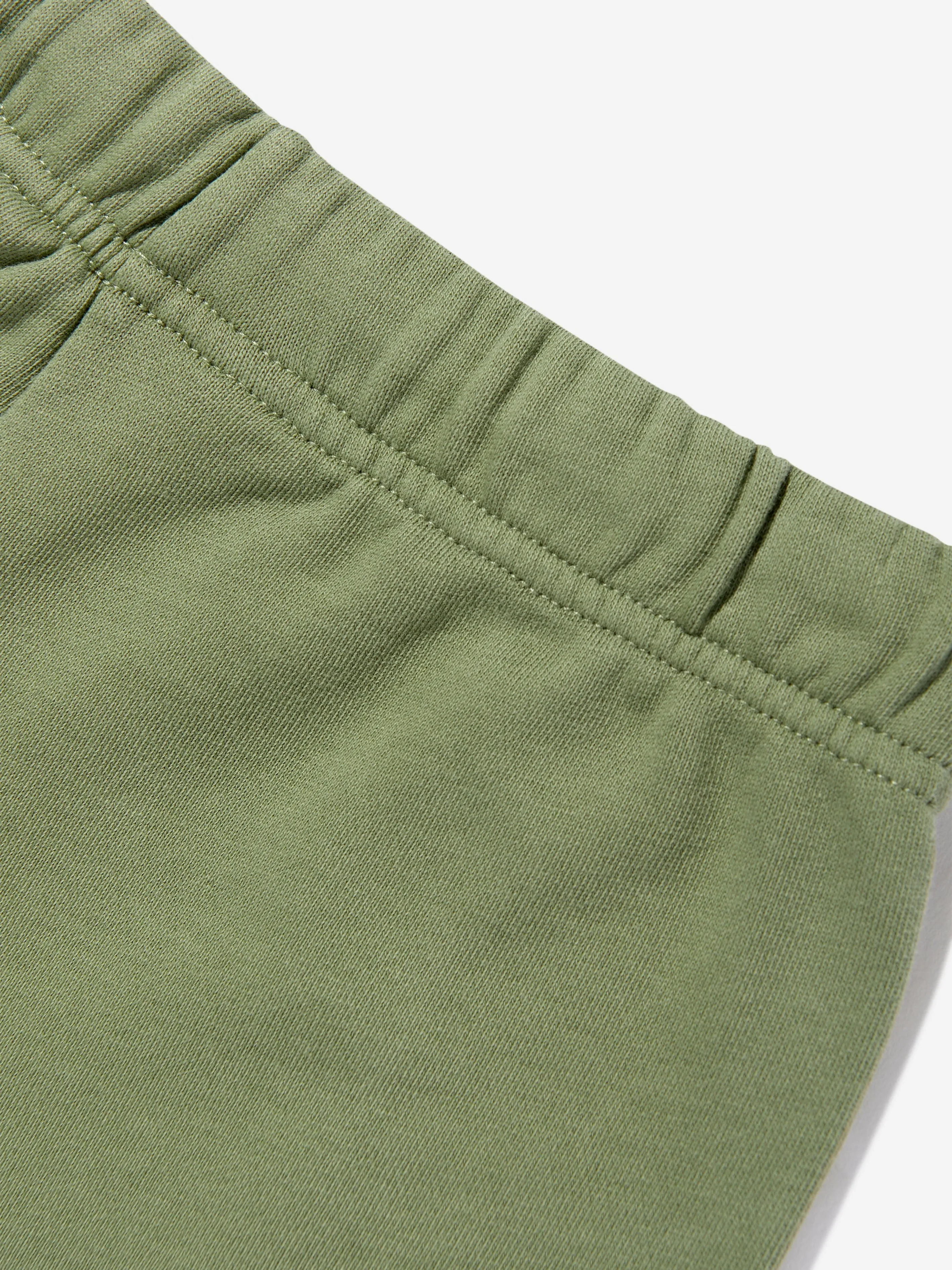 Palm Angels Boys Classic Overlogo Shorts in Green