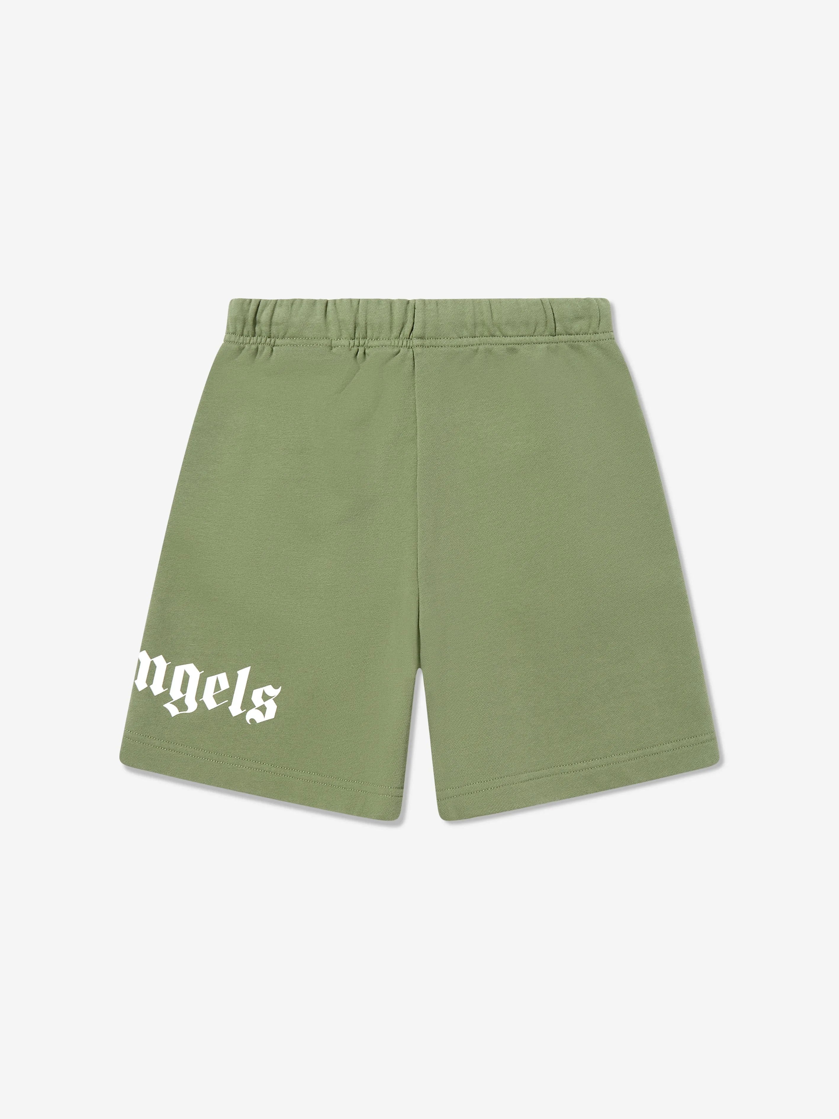 Palm Angels Boys Classic Overlogo Shorts in Green