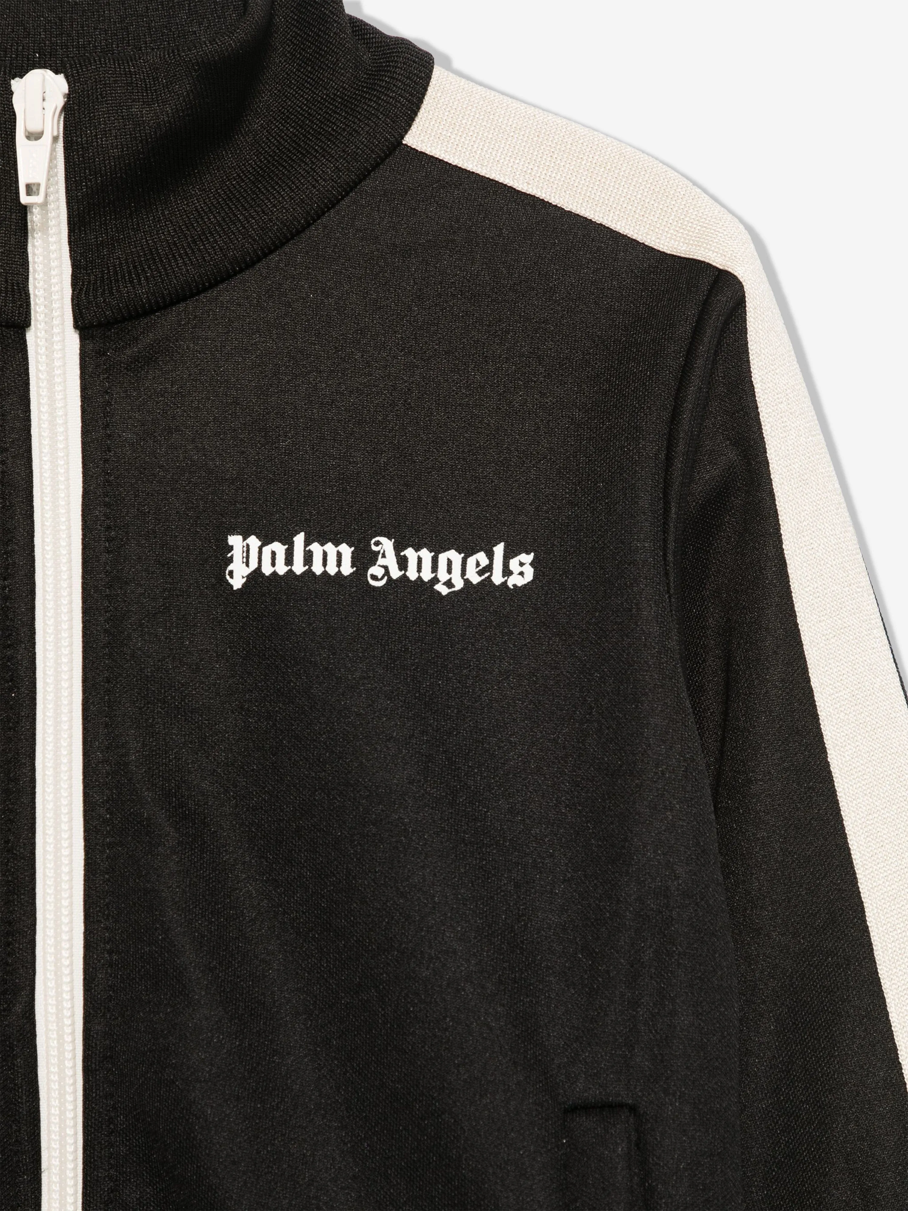 Palm Angels Boys Track Jacket in Black