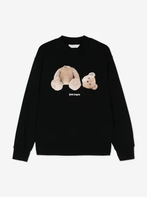Palm Angels Kids Bear Crewneck Sweatshirt in Black