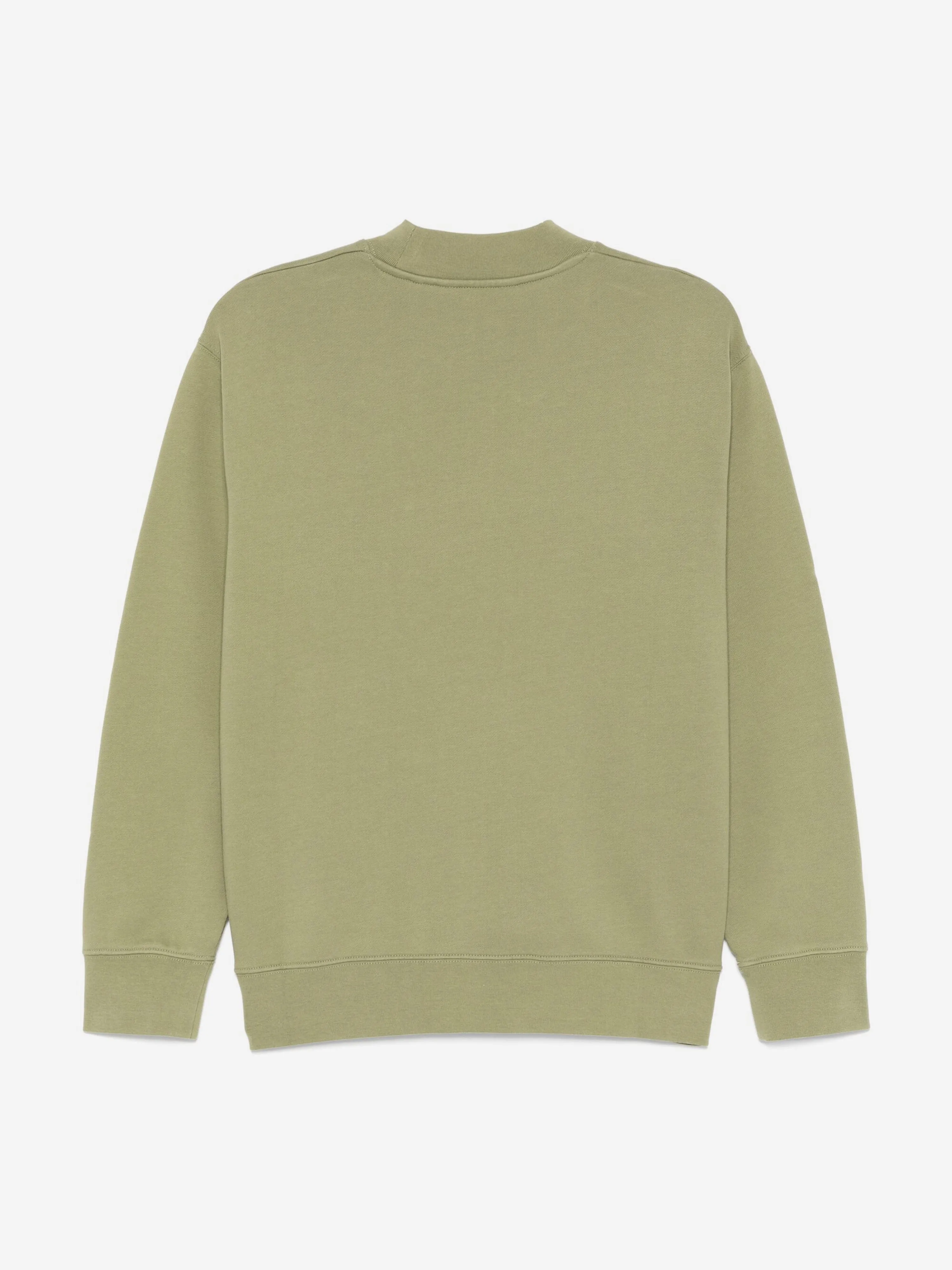 Palm Angels Kids Classic Curved Logo Sweatshirt in Green