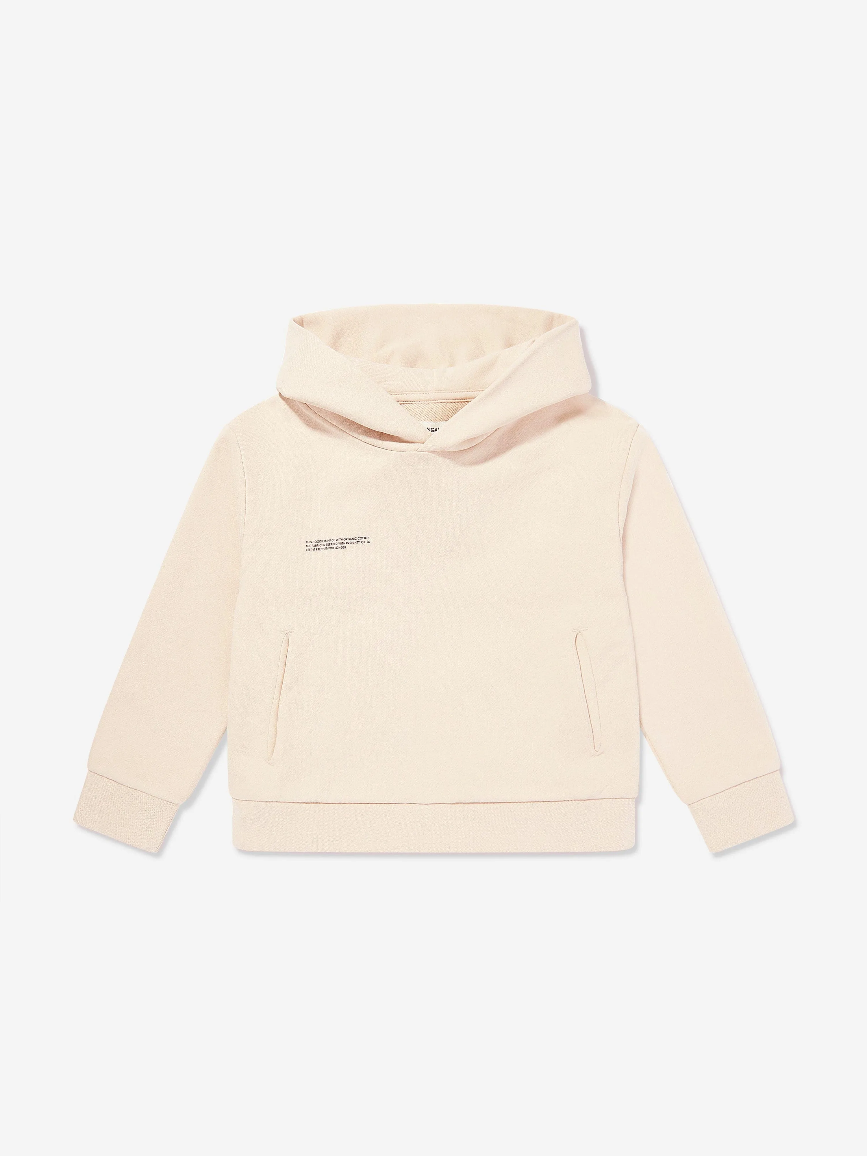 PANGAIA Kids 365 Midweight Hoodie in Beige