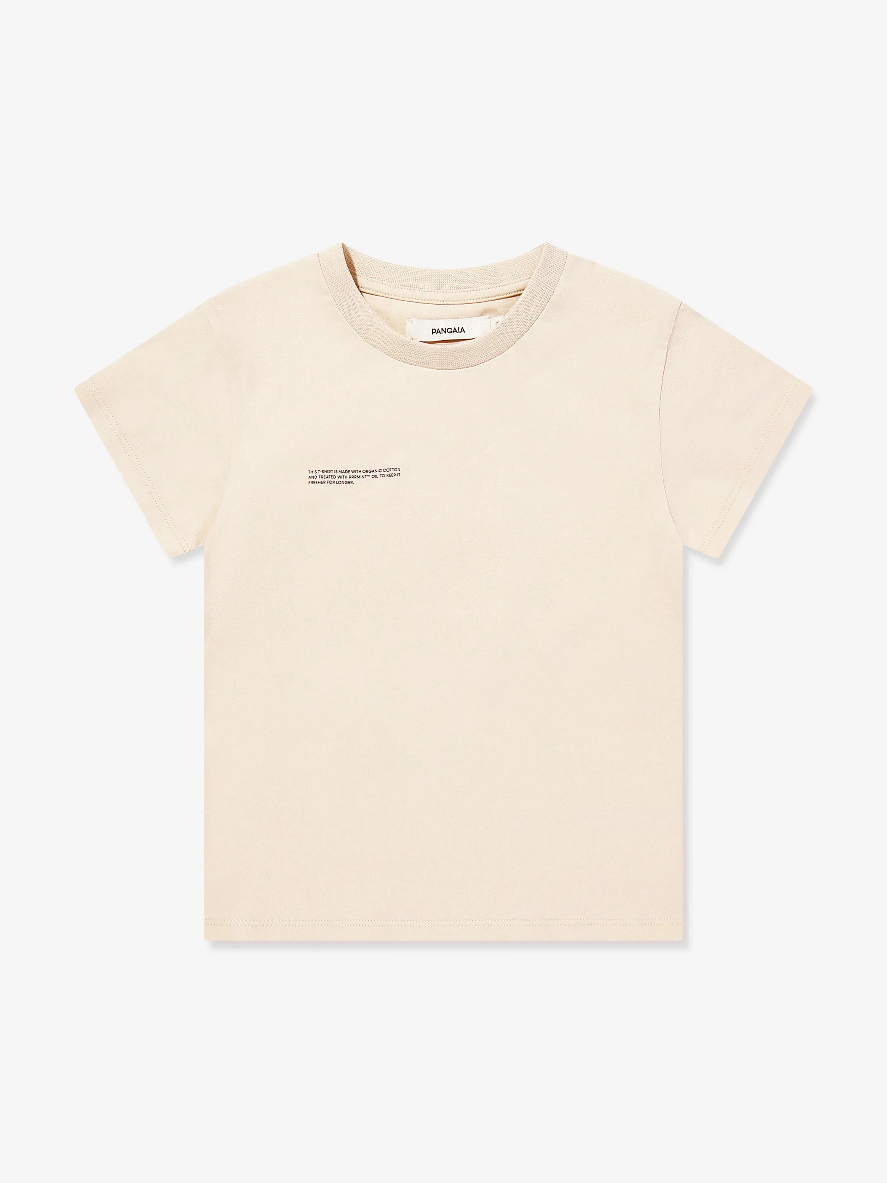 PANGAIA Kids 365 Midweight T-Shirt in Beige