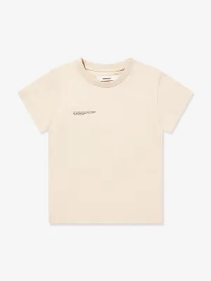 PANGAIA Kids 365 Midweight T-Shirt in Beige