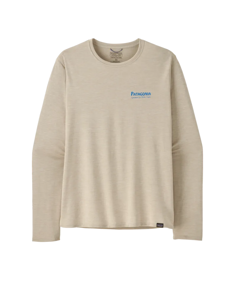 Patagonia Cap Cool Daily Graphic L/S Shirt-Pumice X-Dye