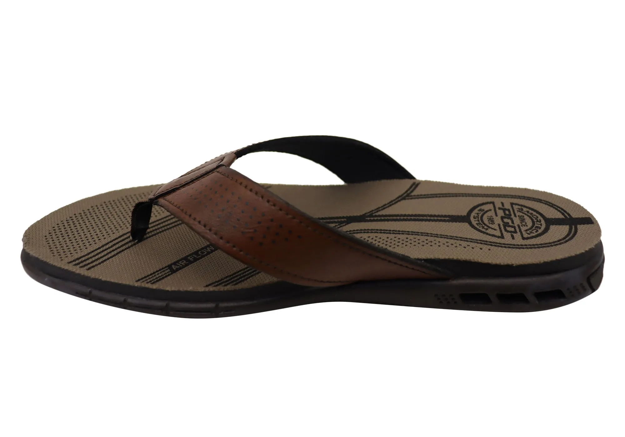 Pegada Dakar Mens Comfortable Thongs Sandals Made In Brazil Pegada Shoes