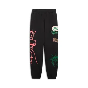 PUMA Men's Wardrobe Essentials Bright Lights NYC Flagship Sweatpants