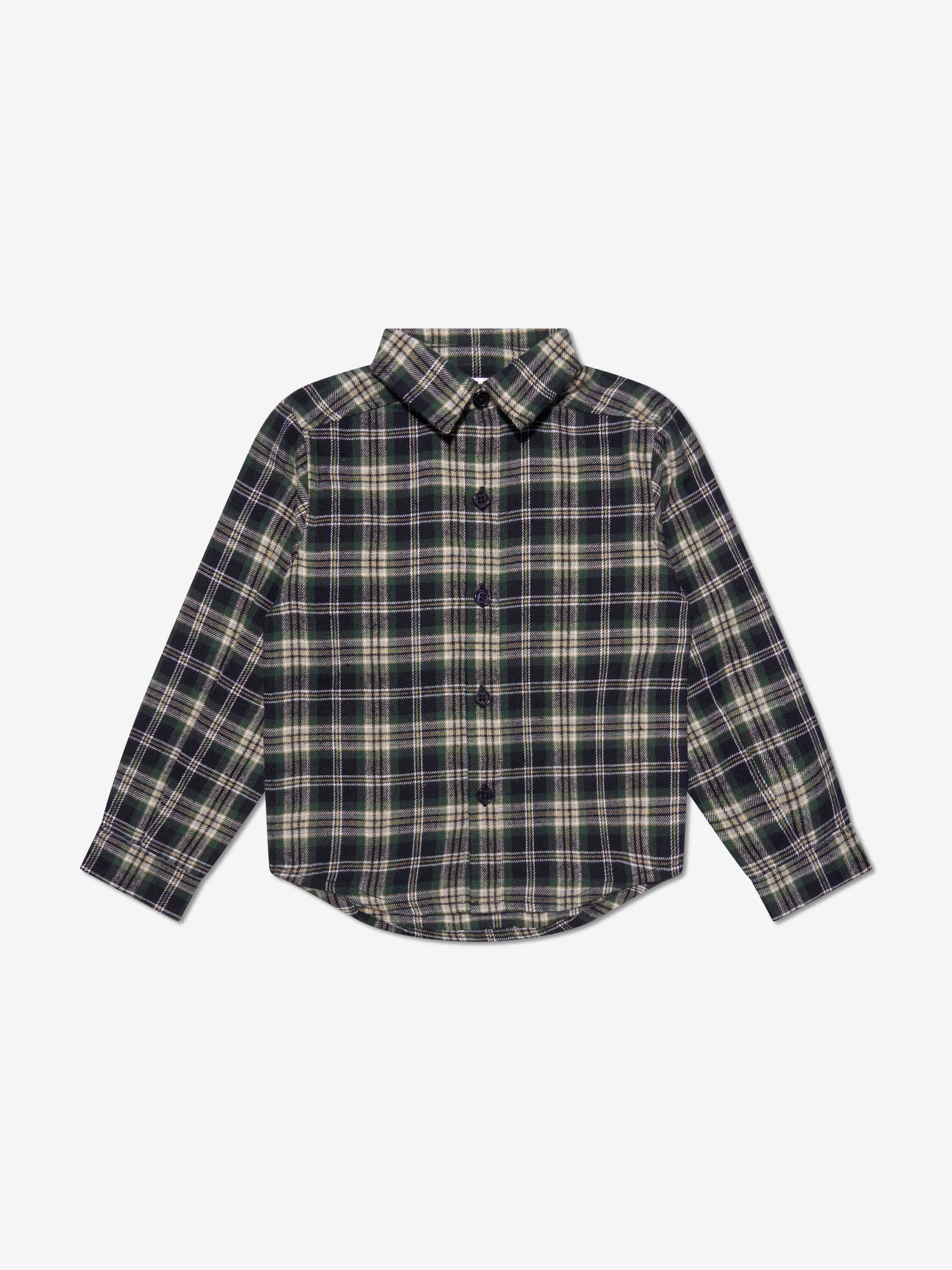 Rachel Riley Boys Check Shirt in Navy