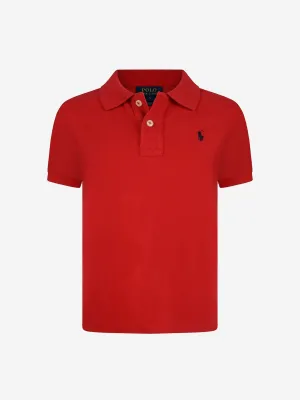 Ralph Lauren Boys Cotton Polo Shirt in Red