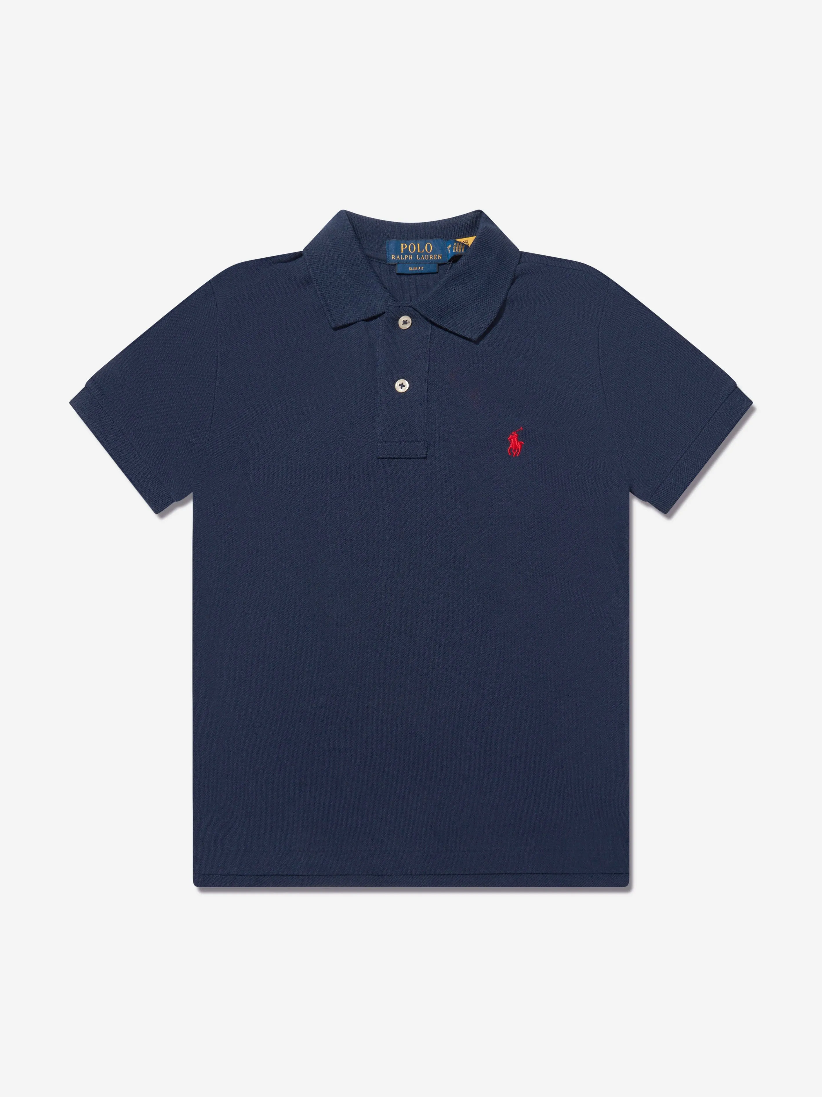 Ralph Lauren Boys Custom Fit Polo Shirt in Navy