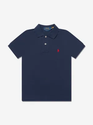 Ralph Lauren Boys Custom Fit Polo Shirt in Navy
