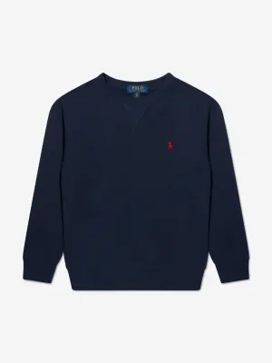 Ralph Lauren Boys Logo Sweatshirt in Navy