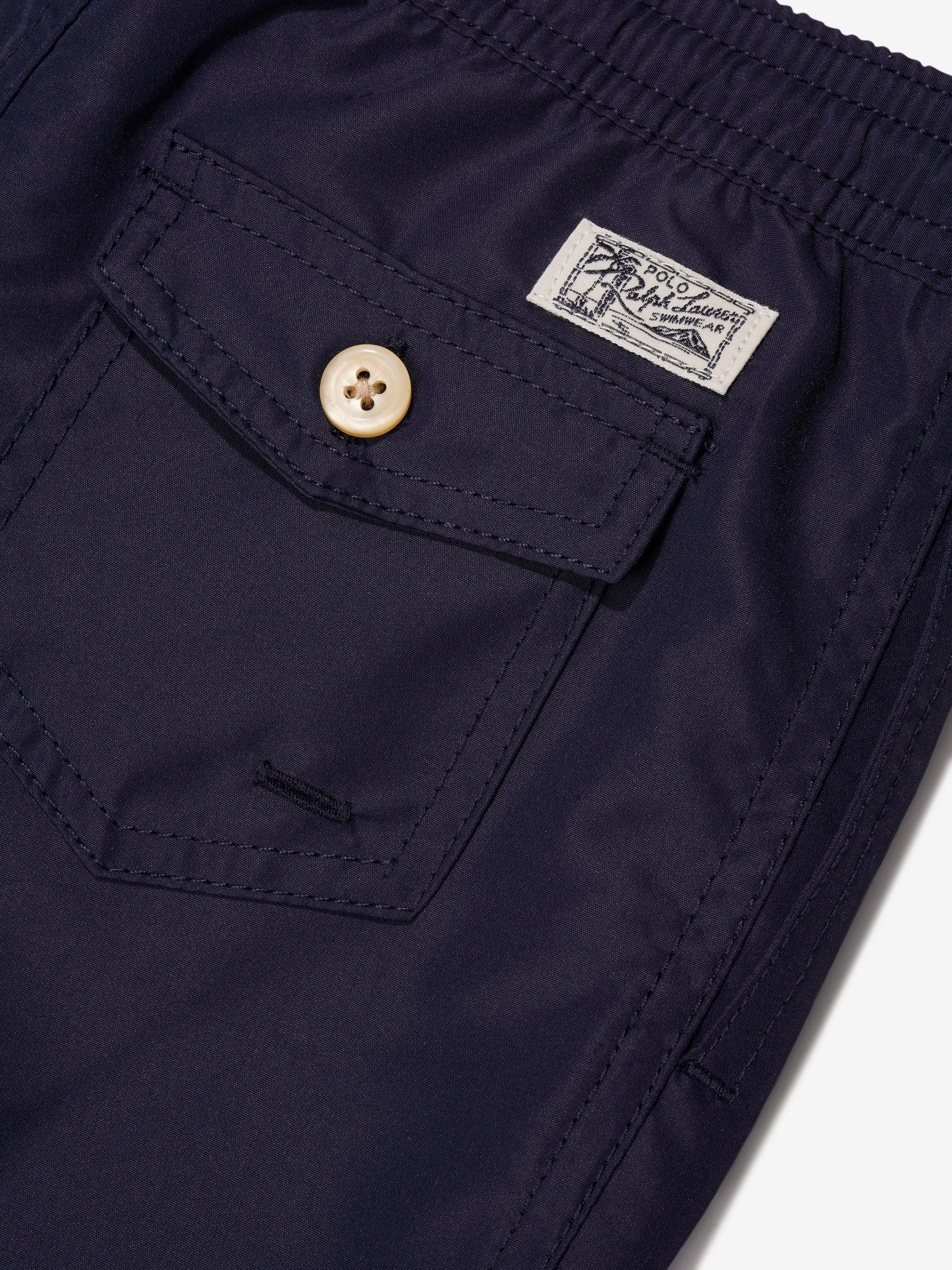 Ralph Lauren Boys Logo Swim Shorts in Navy