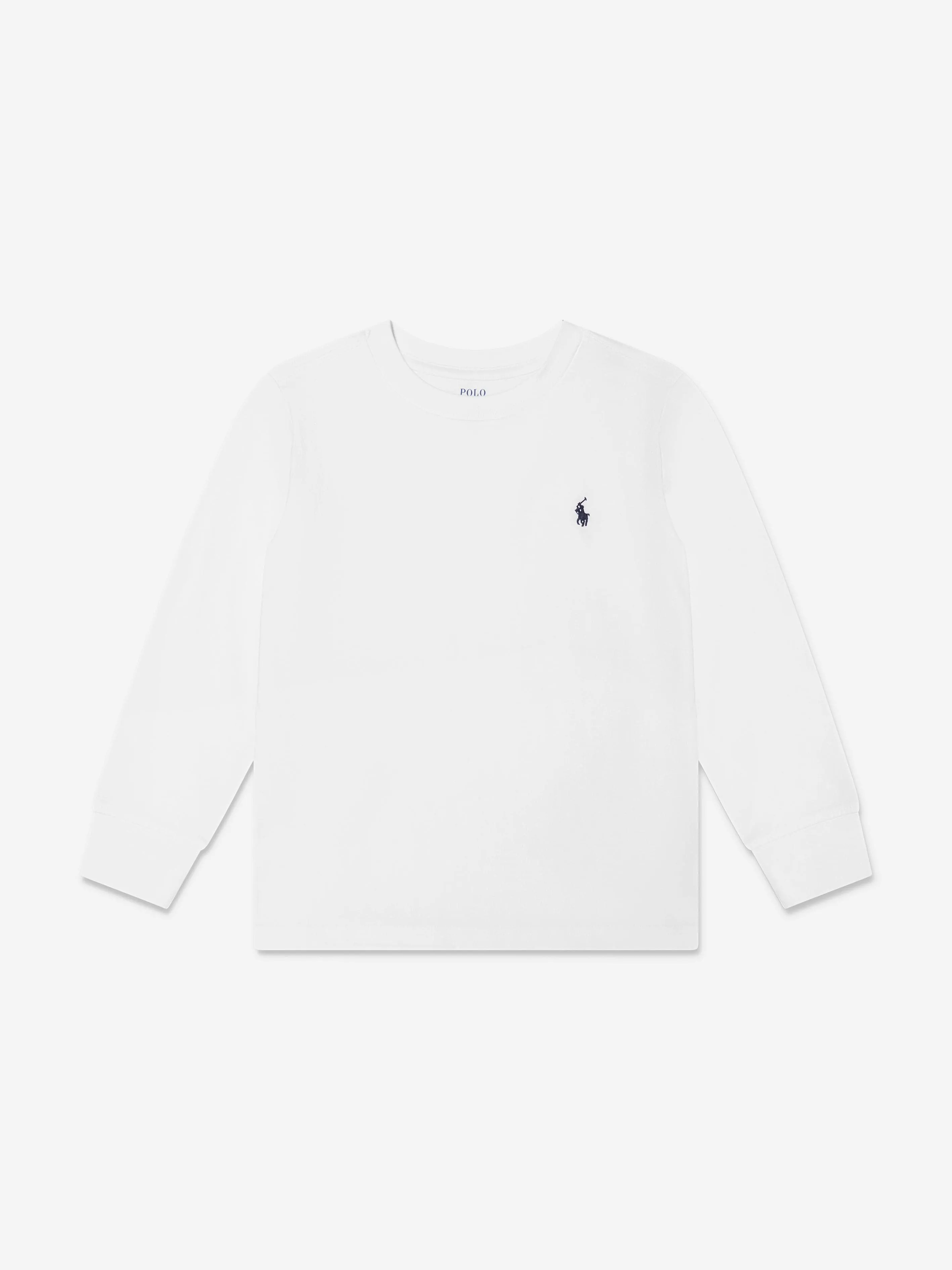 Ralph Lauren Boys Long Sleeve T-Shirt in White