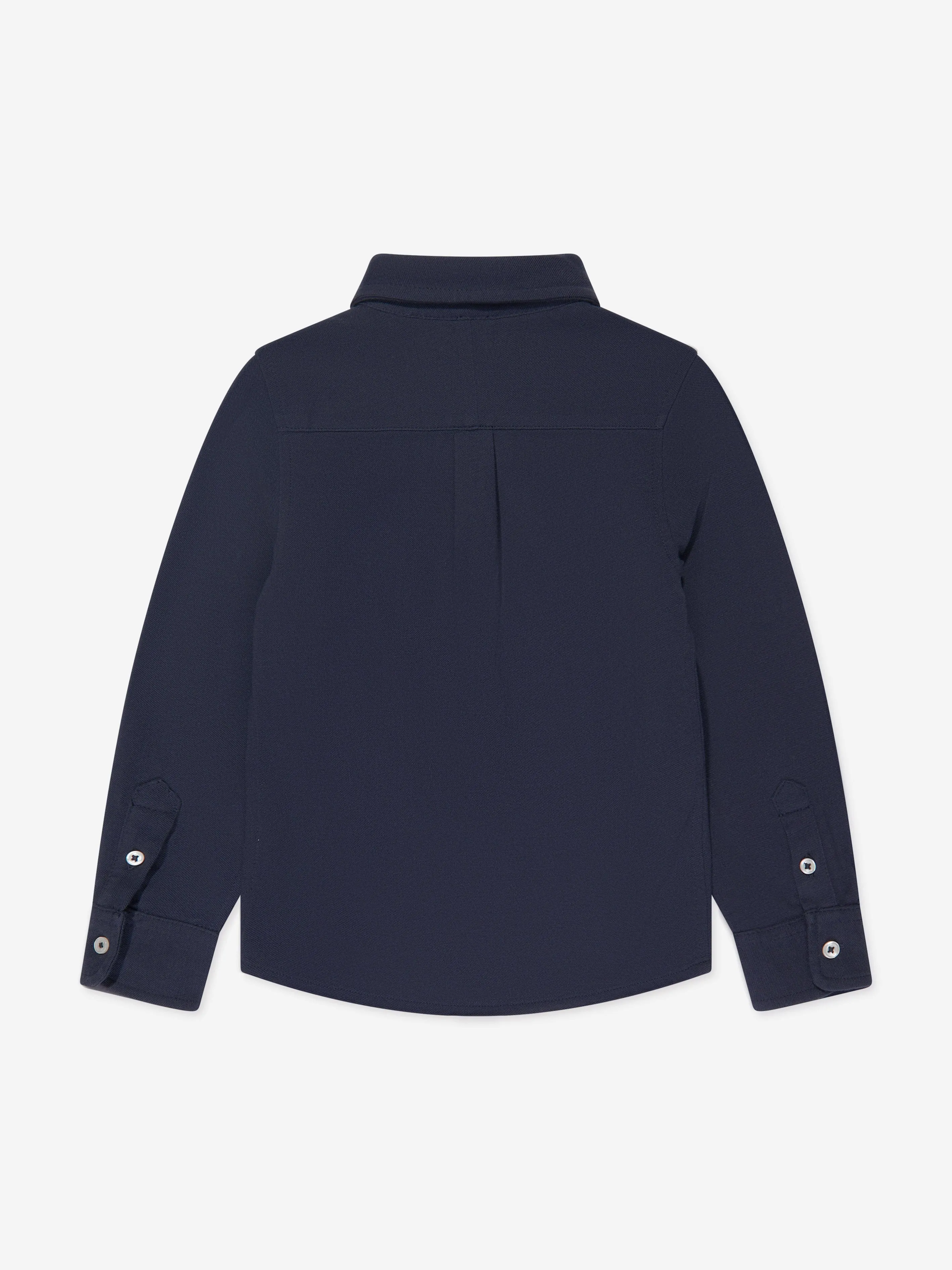 Ralph Lauren Boys Mesh Sport Shirt in Navy