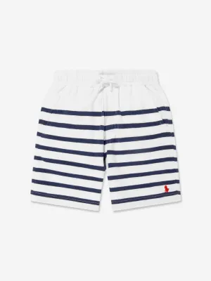 Ralph Lauren Boys Striped Shorts in White