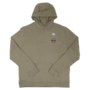 REAL Silva Hooded L/S Shirt-Heather Coffee