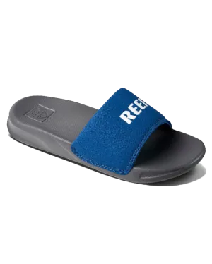 Reef Shoes Boys One Sliders in Grey & Blue