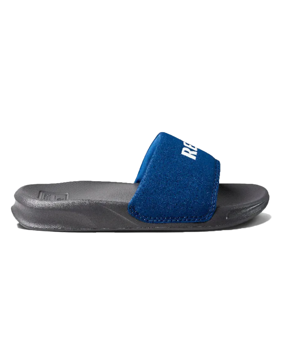 Reef Shoes Boys One Sliders in Grey & Blue