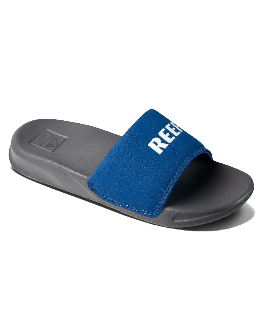 Reef Shoes Boys One Sliders in Grey & Blue