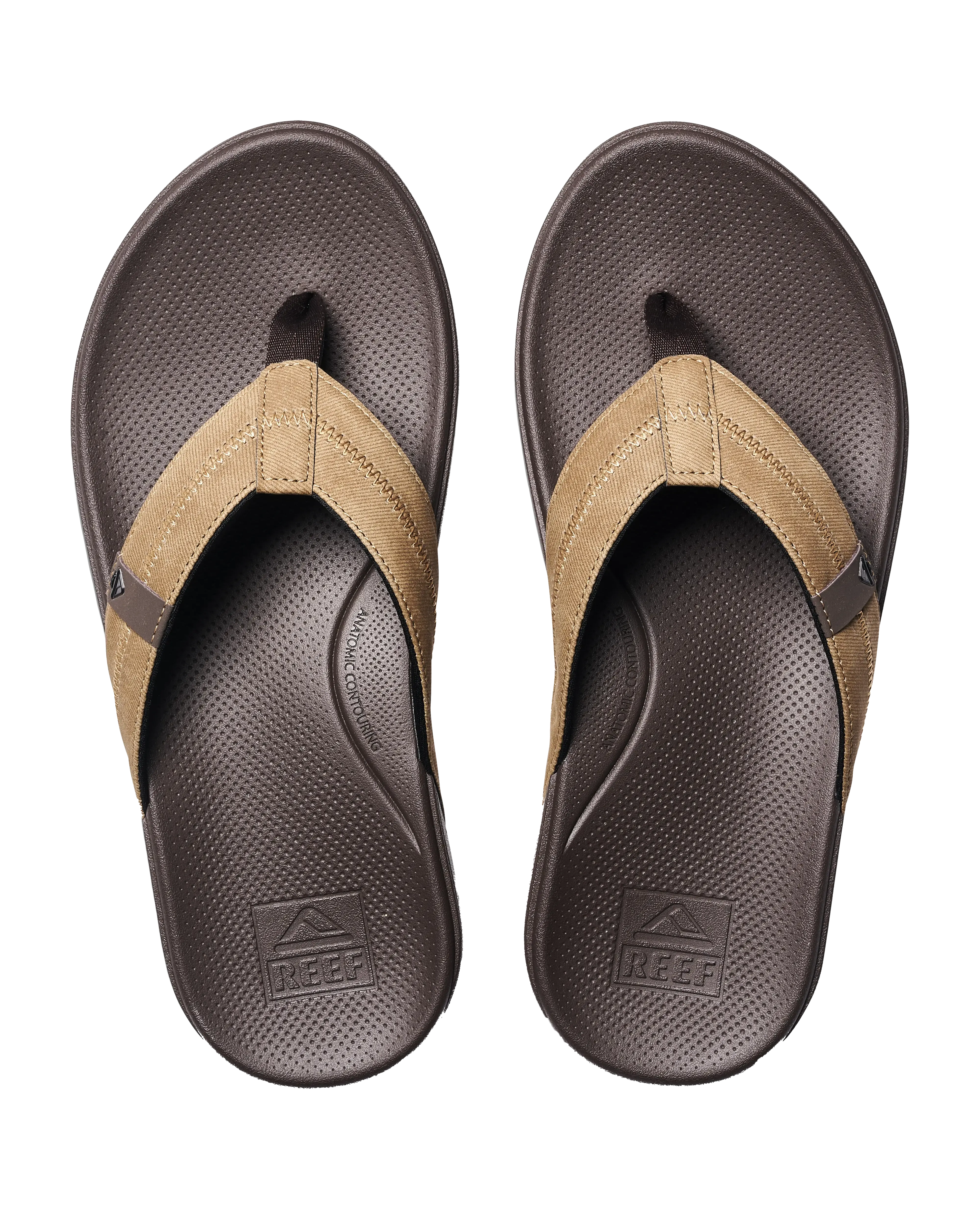 Reef Shoes Cushion Phantom 2.0 Flip Flops in Brown & Tan