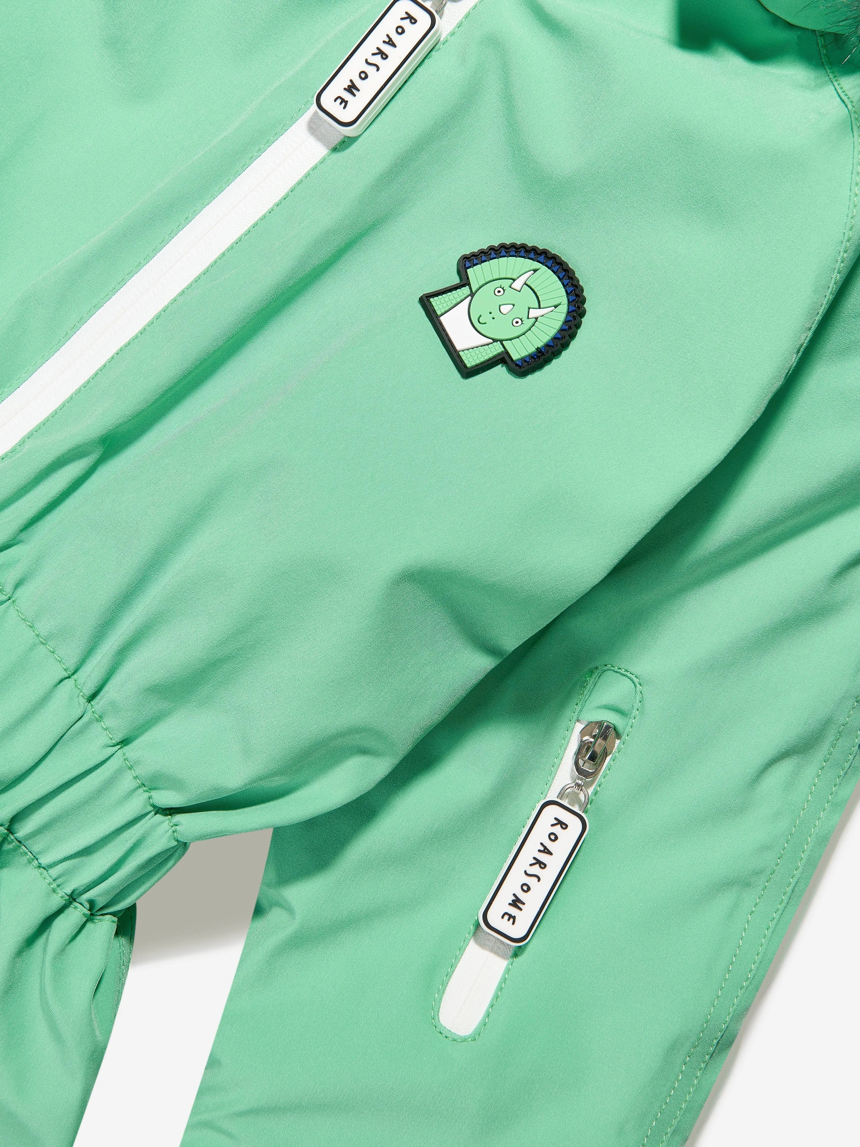 Roarsome Boys Spike The Dinosaur Snowsuit in Green