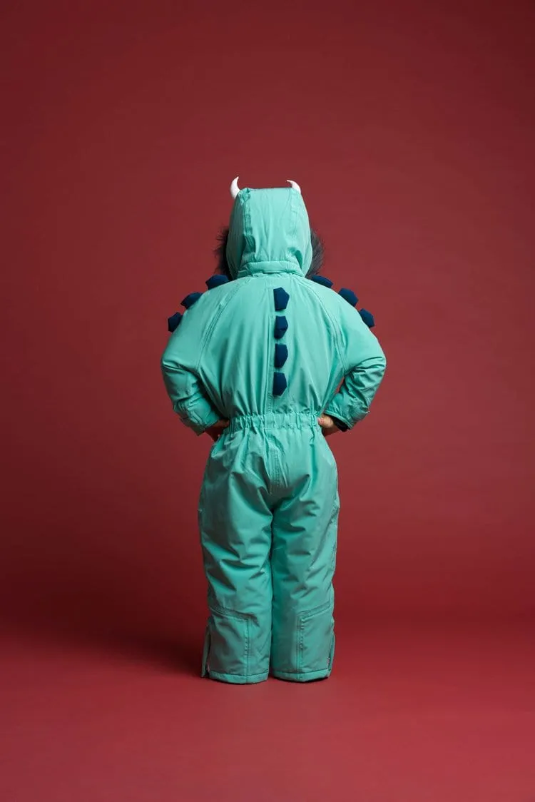 Roarsome Boys Spike The Dinosaur Snowsuit in Green