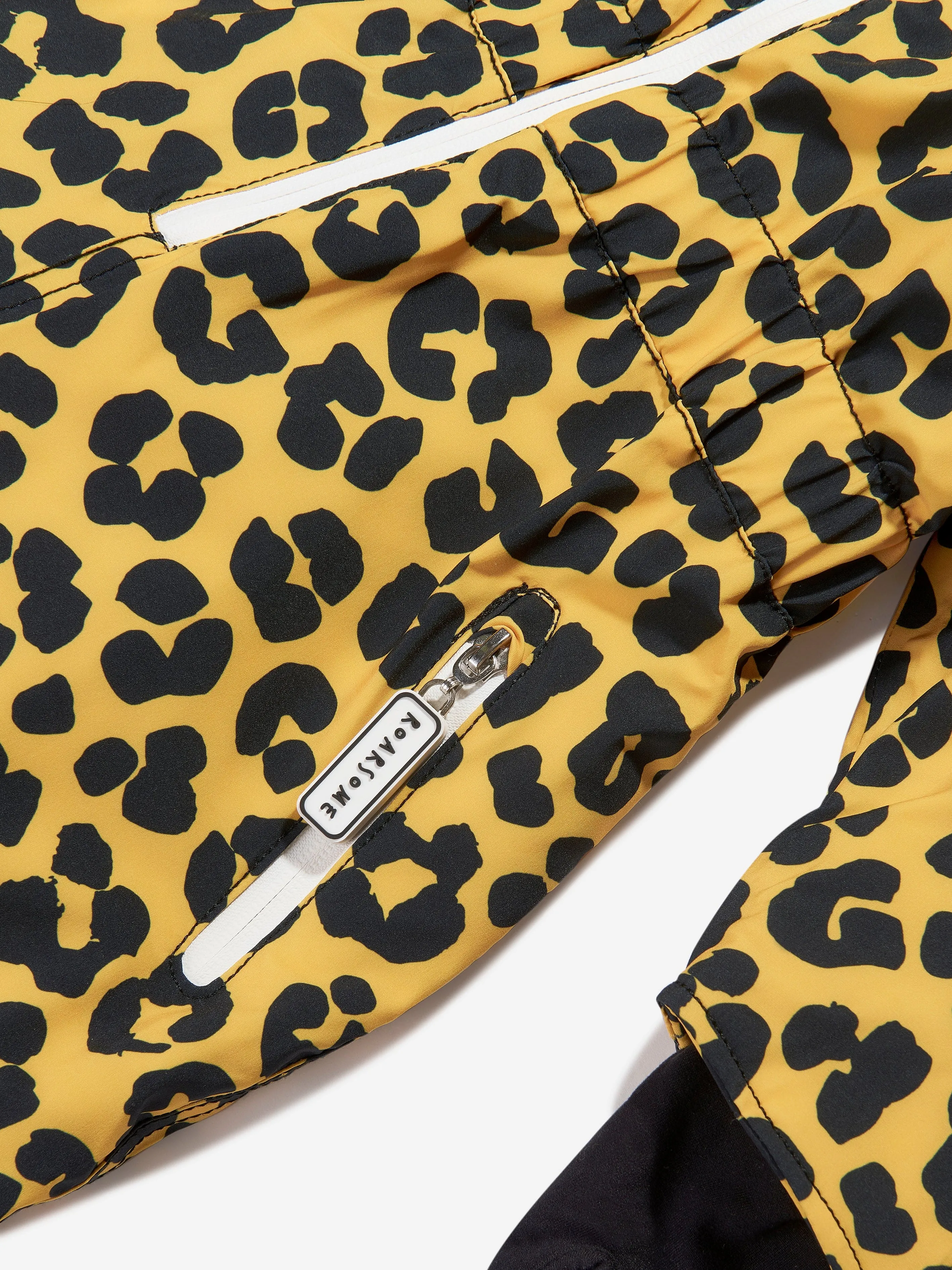 Roarsome Kids Dash The Leopard Ski Suit in Yellow