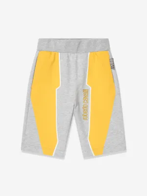 Roberto Cavalli Boys Logo Shorts in Grey