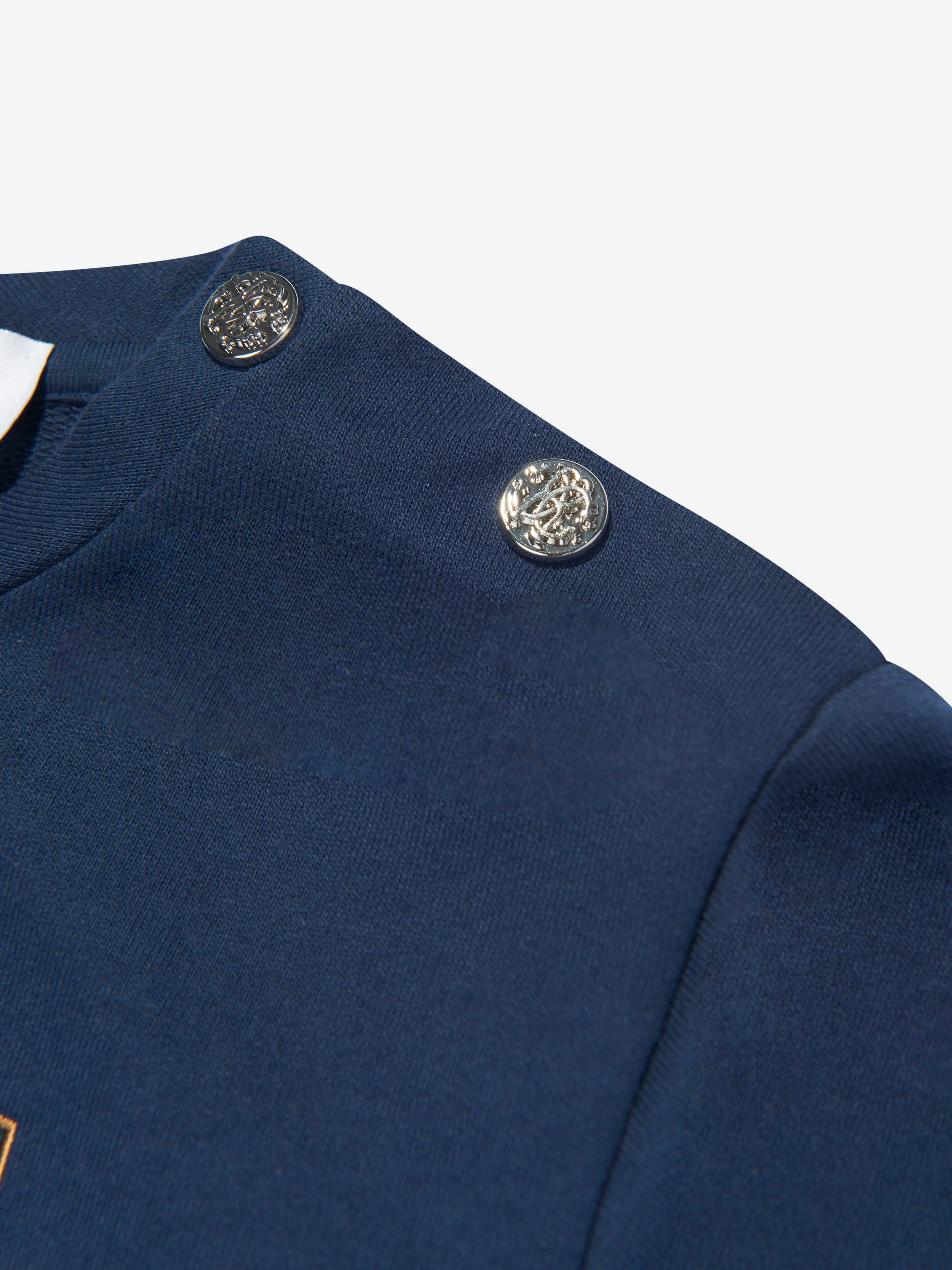 Roberto Cavalli Boys Logo Sweatshirt in Blue