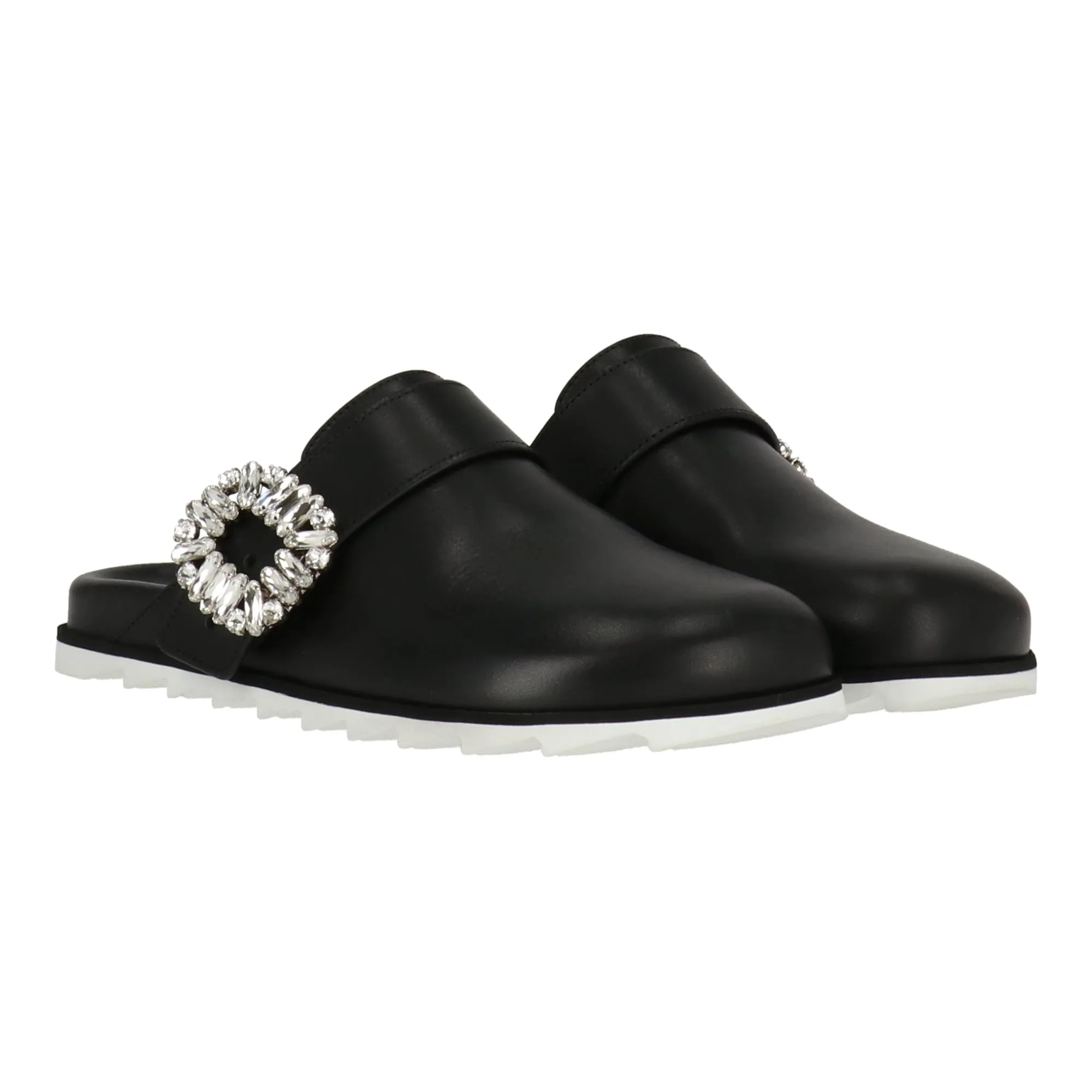 Roger Vivier Womens Black Mule Shoes_Roger-Vivier