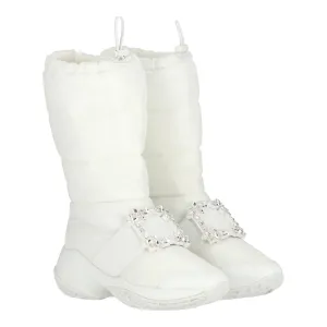 Roger Vivier Womens White Boot Shoes_Roger-Vivier