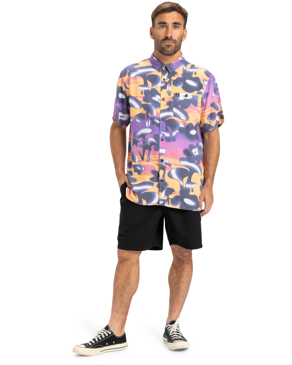 Safe Paradise Shirt in Vintage Violet Biophilia