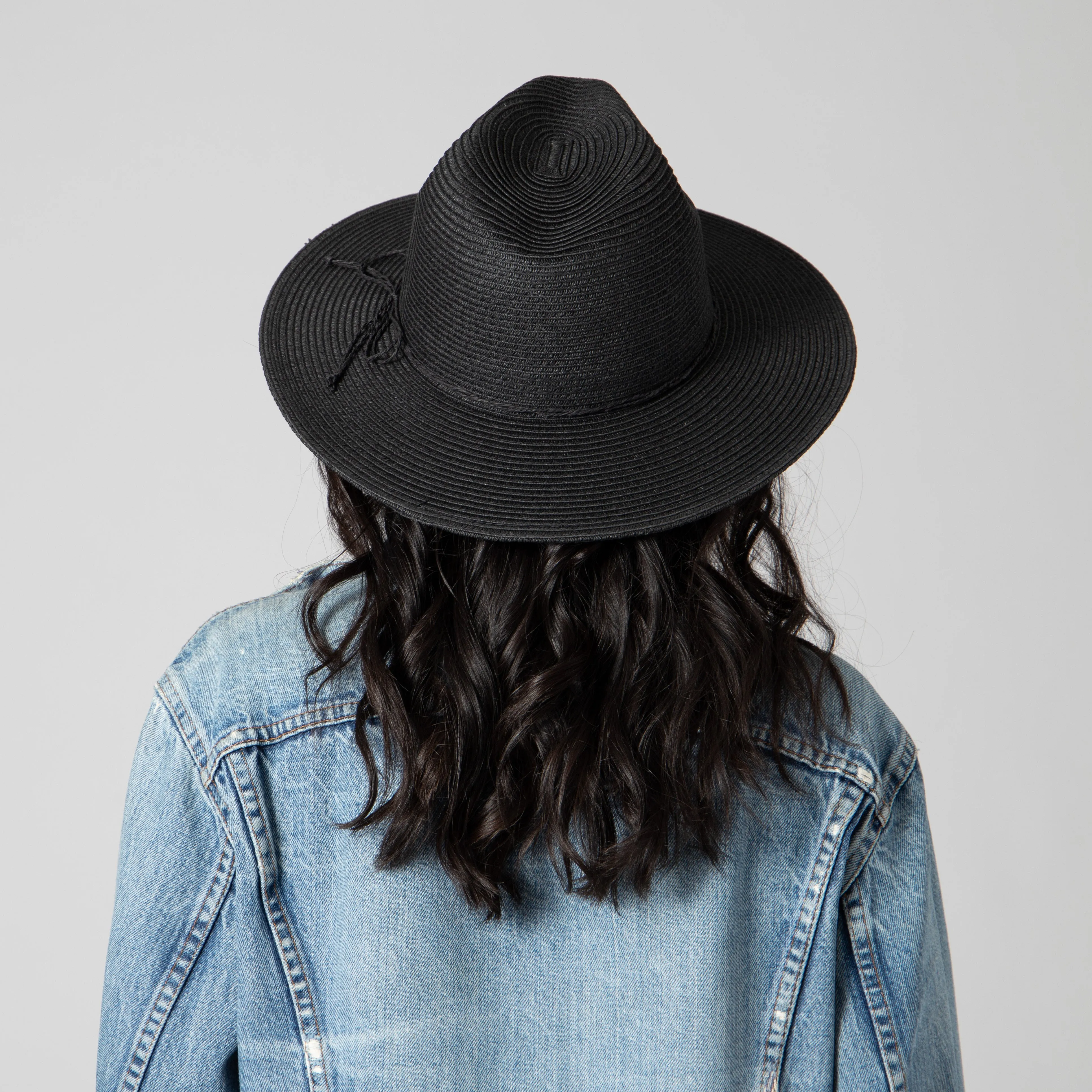 San Diego Hat Company Womens Fedoras Women's Water Repellent Fedora with Tie