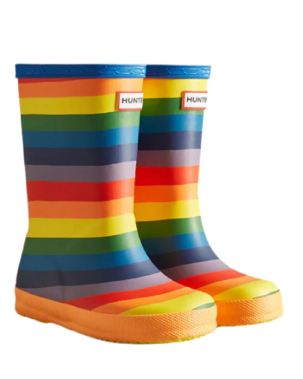 Shoes Hunter Wellies Hunter Kids First Classic Rainbow Print Wellington Boots
