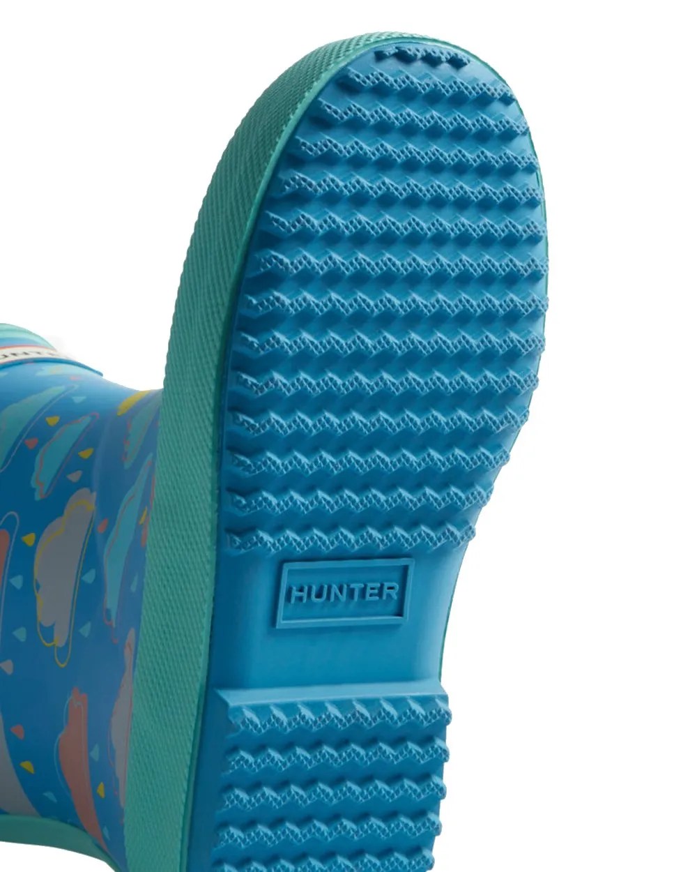 Shoes Hunter Wellies Hunter Original Kids First Rain Cloud Print Wellingtons