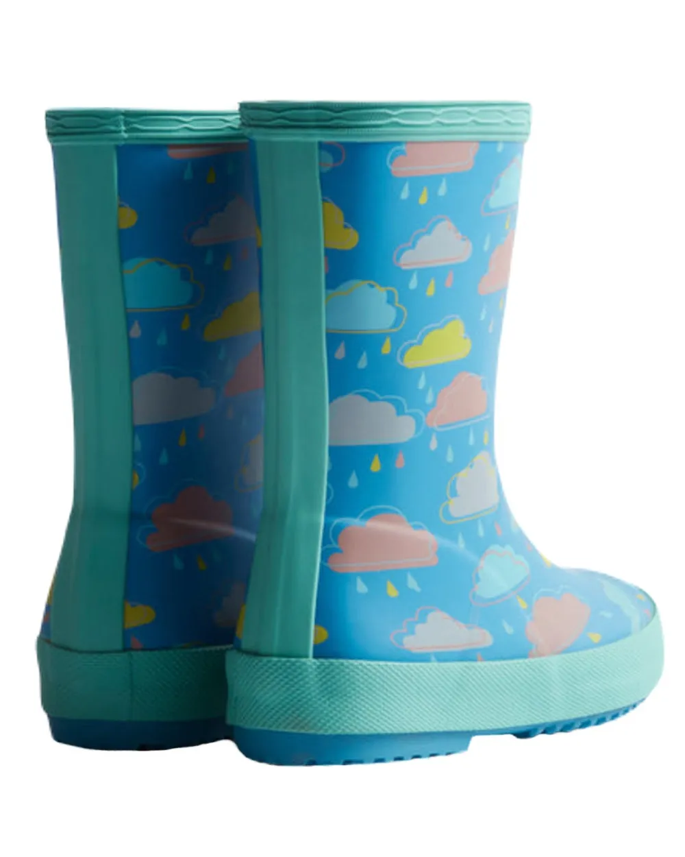 Shoes Hunter Wellies Hunter Original Kids First Rain Cloud Print Wellingtons