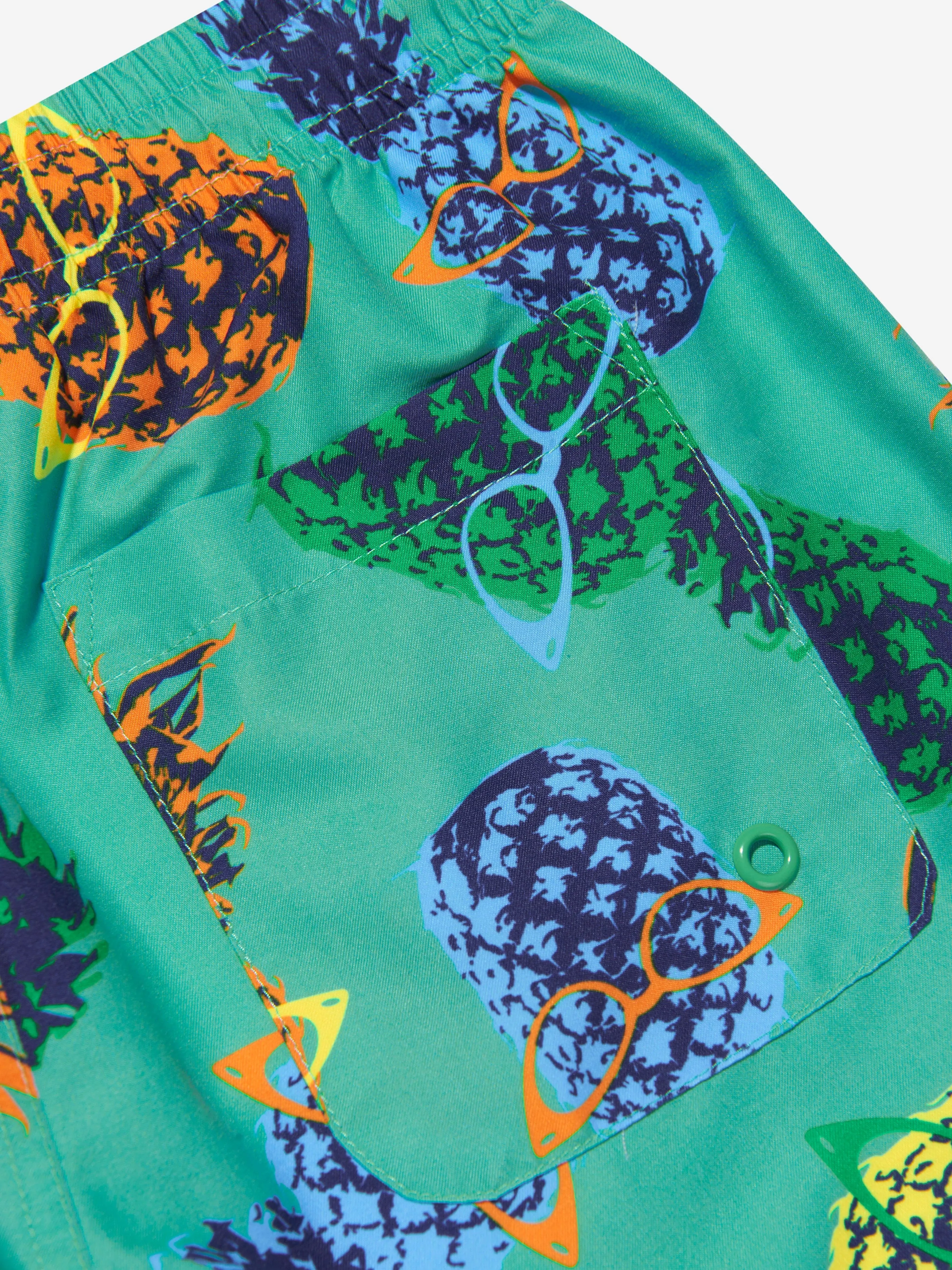 Soli Swim Boys Pineapple Swim Shorts (UPF50 ) in Green