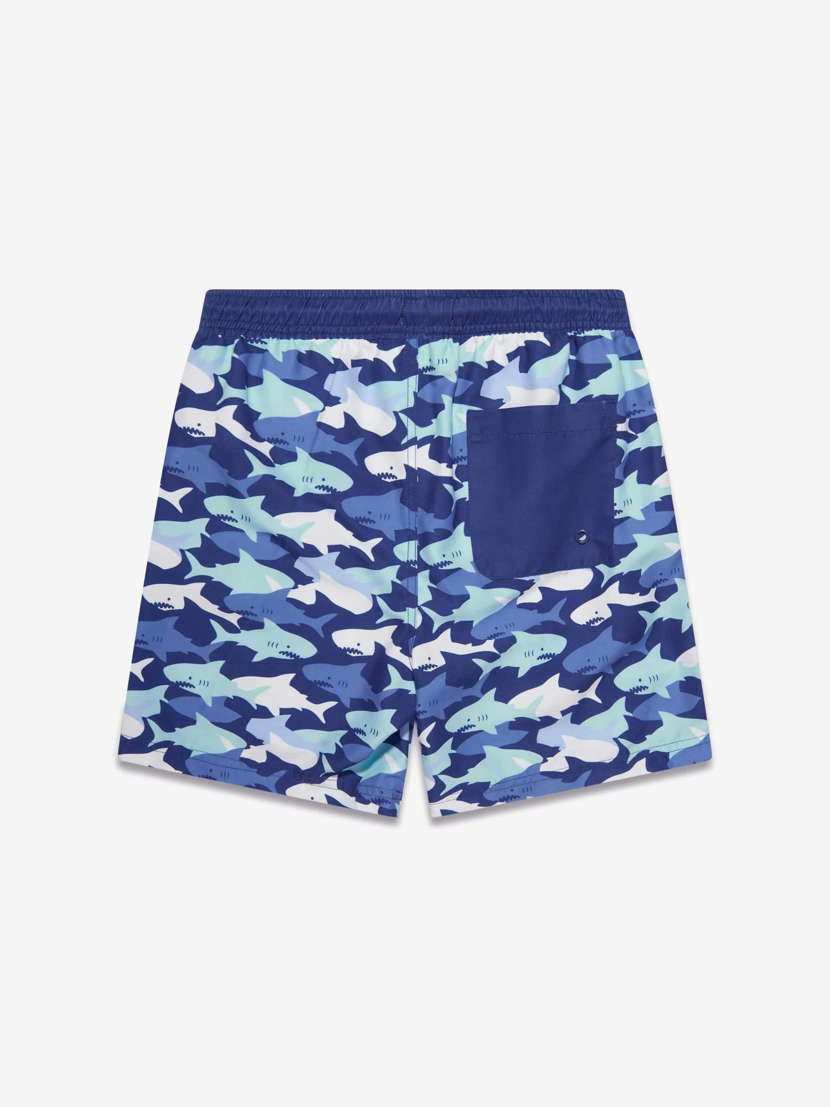 Soli Swim Boys Shark Swim Shorts (UPF50 ) in Blue