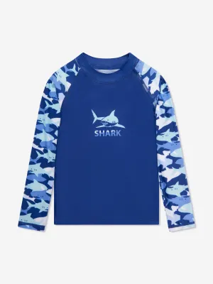 Soli Swim Boys Sun Protective Rash Guard (UPF50 ) in Blue