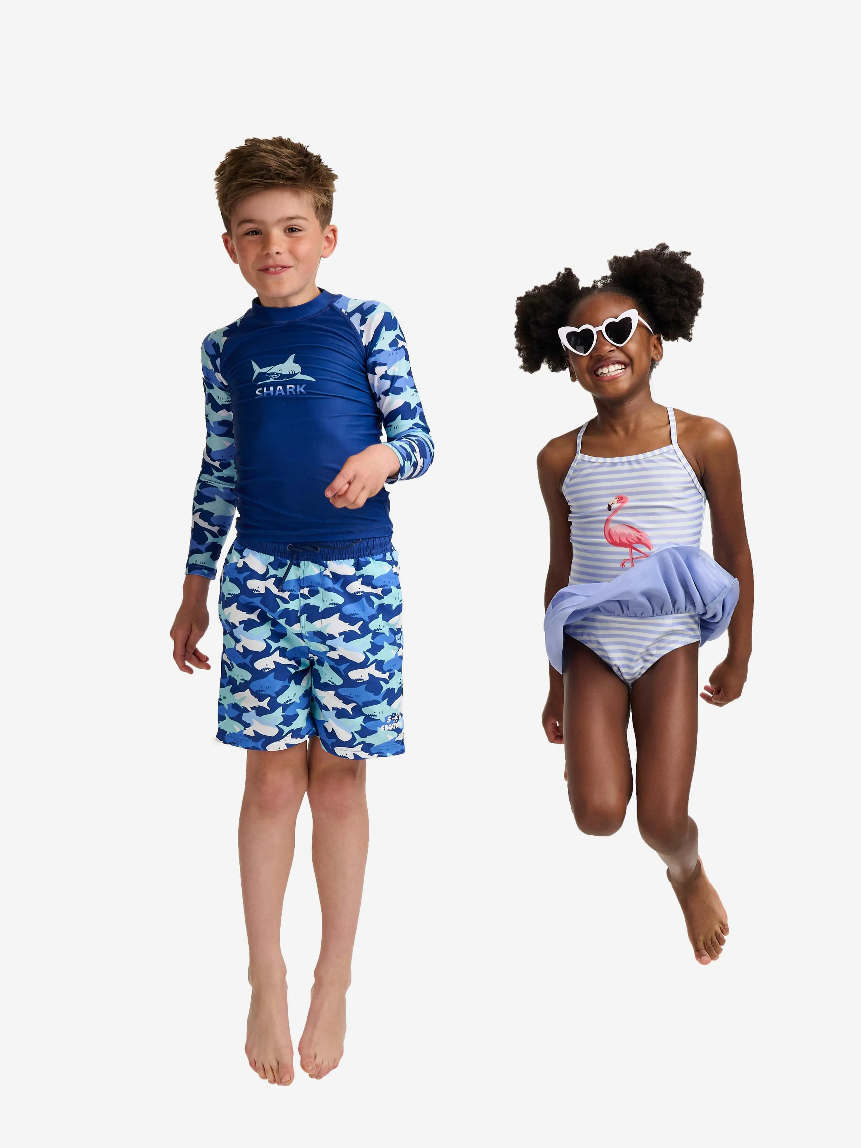 Soli Swim Boys Sun Protective Rash Guard (UPF50 ) in Blue