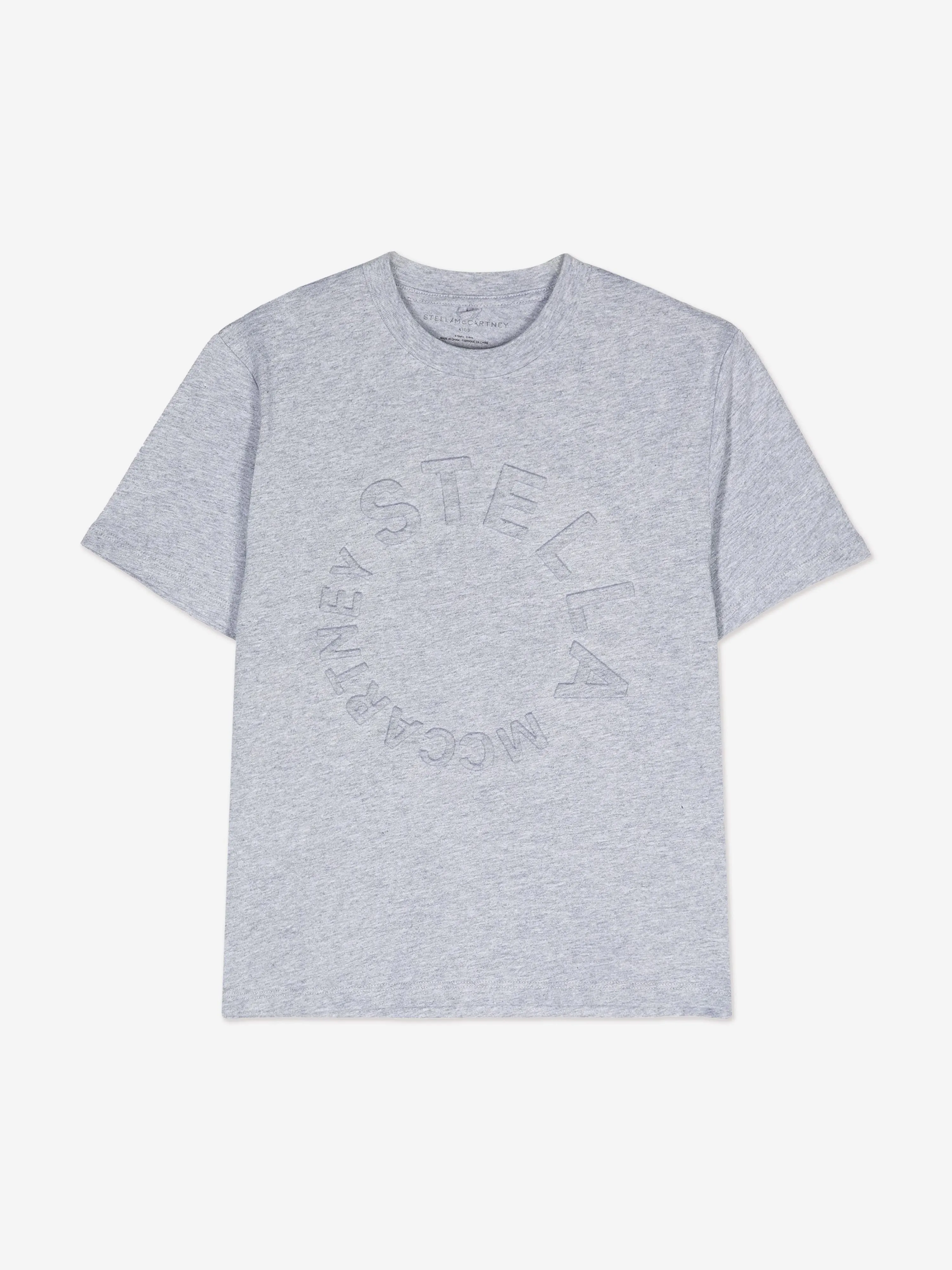 Stella McCartney Boys Circle Logo T-Shirt in Grey